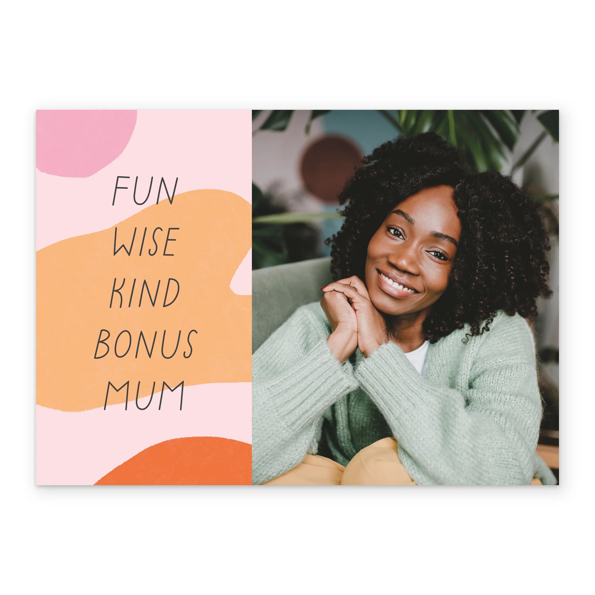 Personalised Pink Pattern Photo Upload Mother's Day Card - Image 2