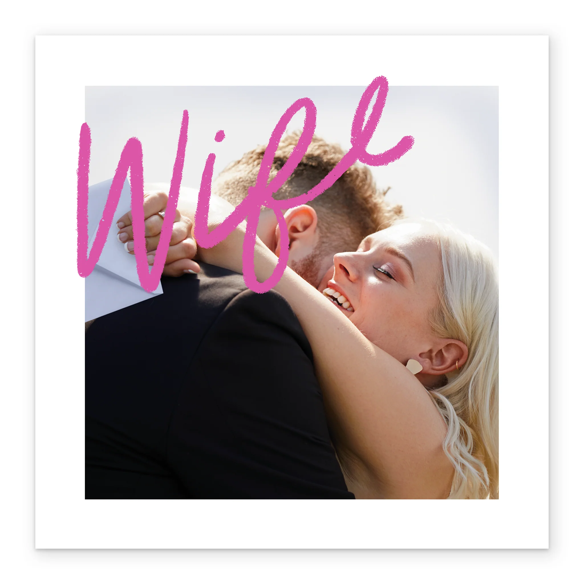 Personalised Pink Photo Upload Anniversary Card - Image 2