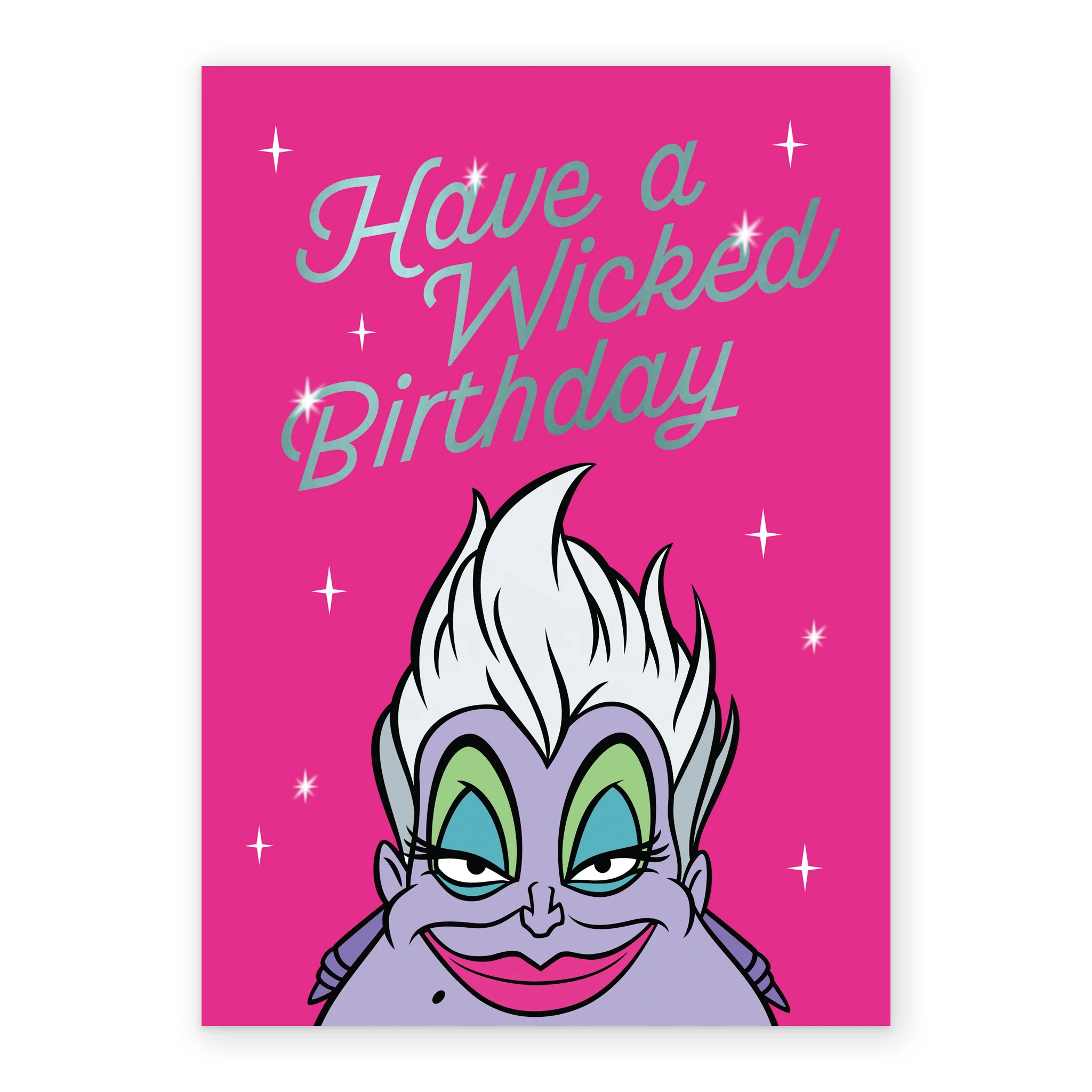 Personalised Pink Disney The Little Mermaid Ursula Birthday Card - Image 2