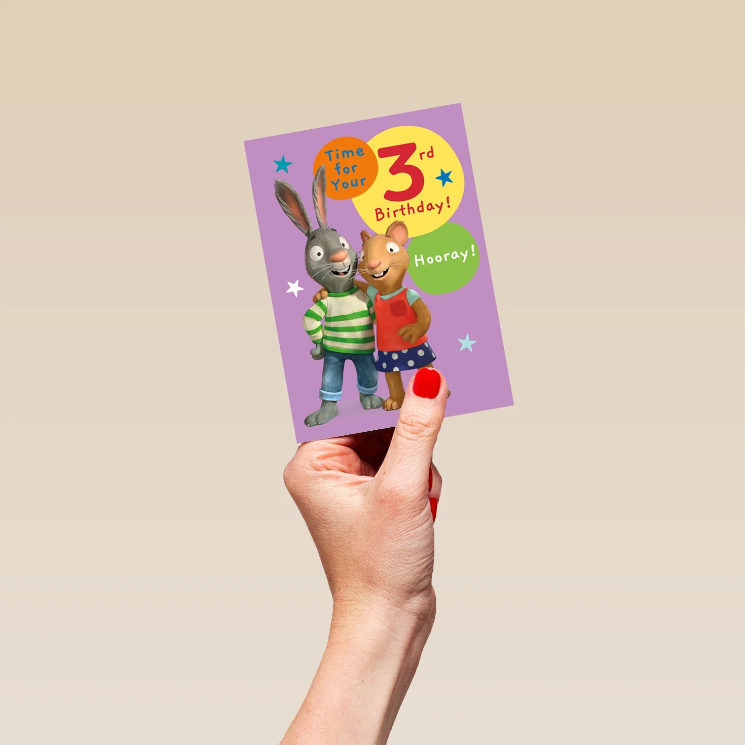 Personalised Pip and Posy 3rd Birthday Activity Card - Image 4