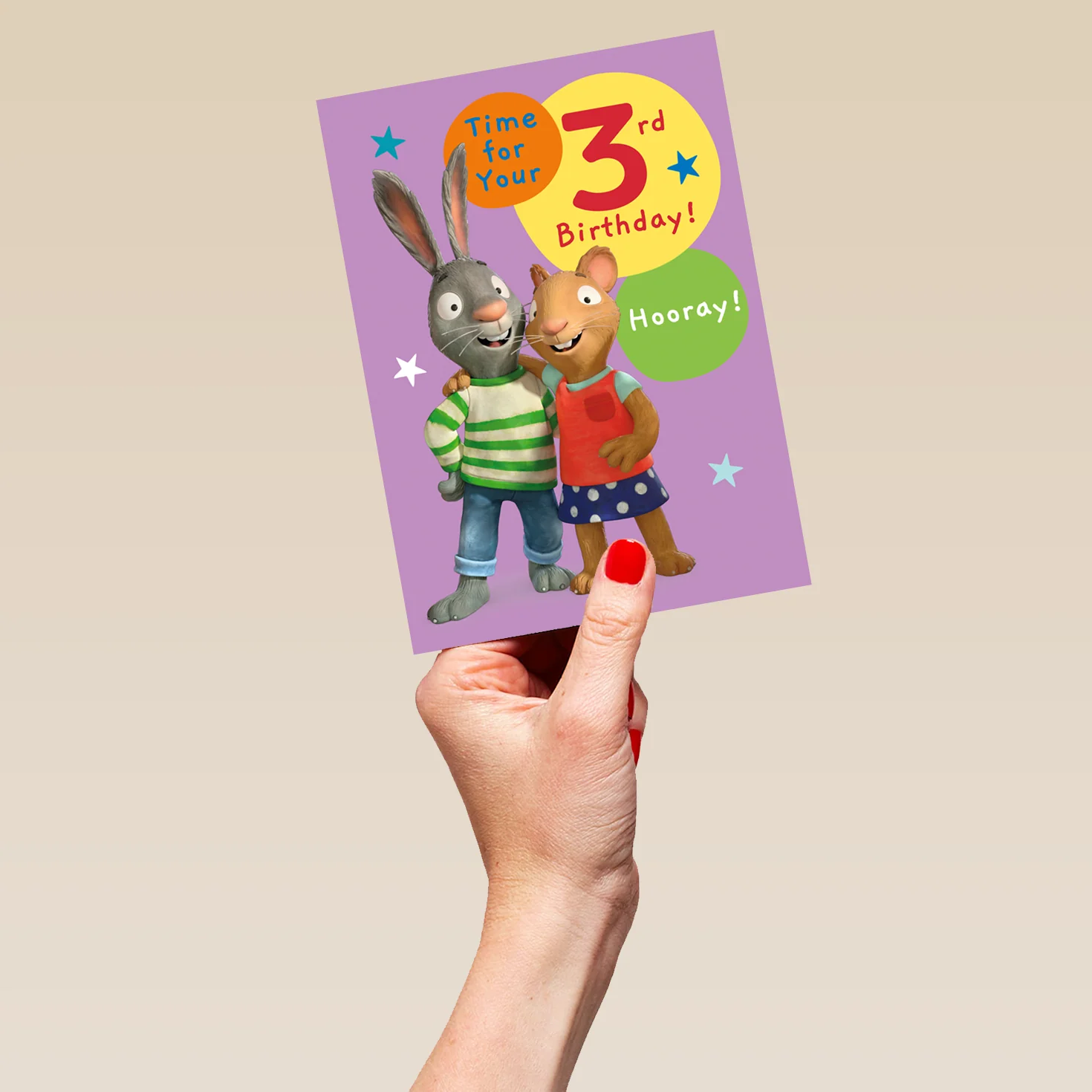 Personalised Pip and Posy 3rd Birthday Activity Card - Image 5