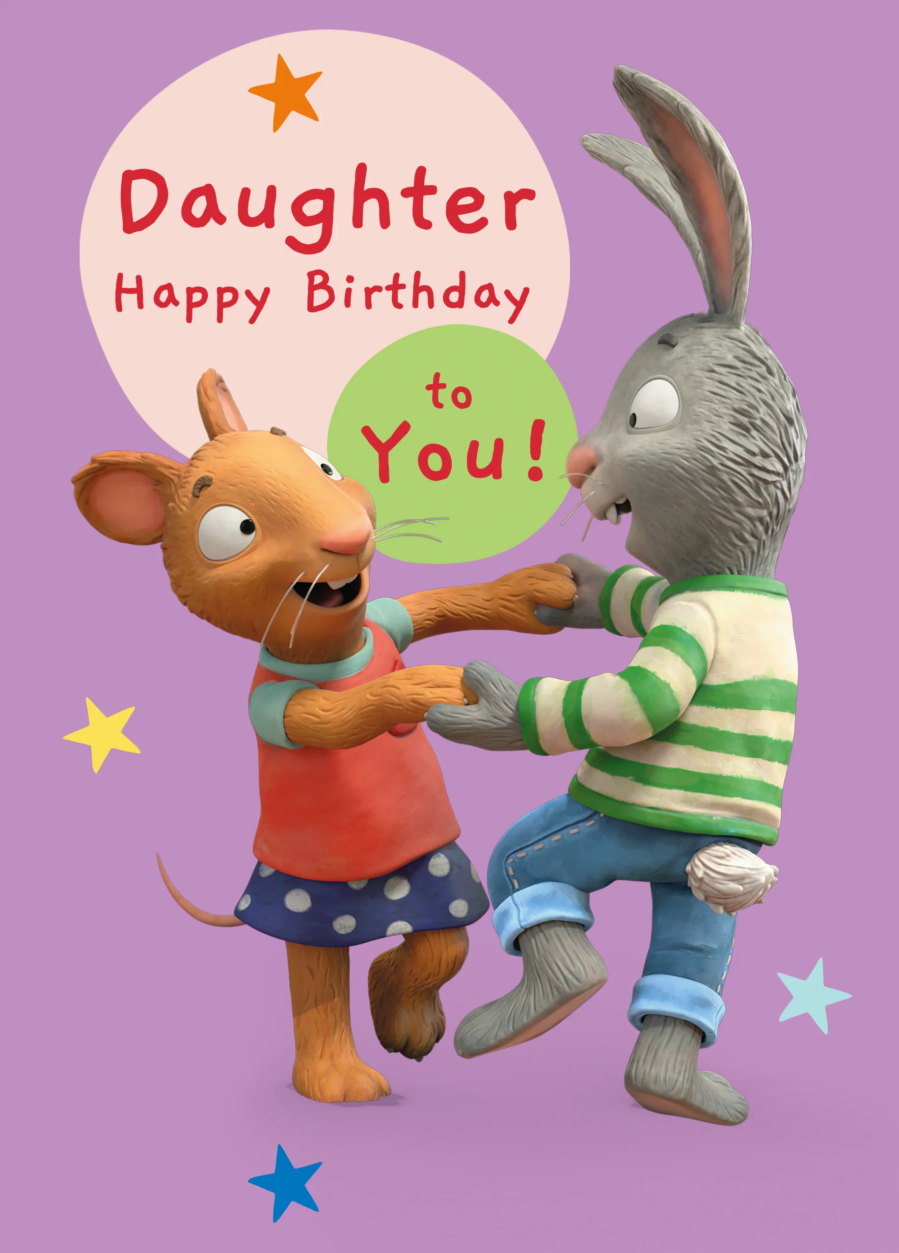 Personalised Pip and Posy Birthday Activity Card for Daughter