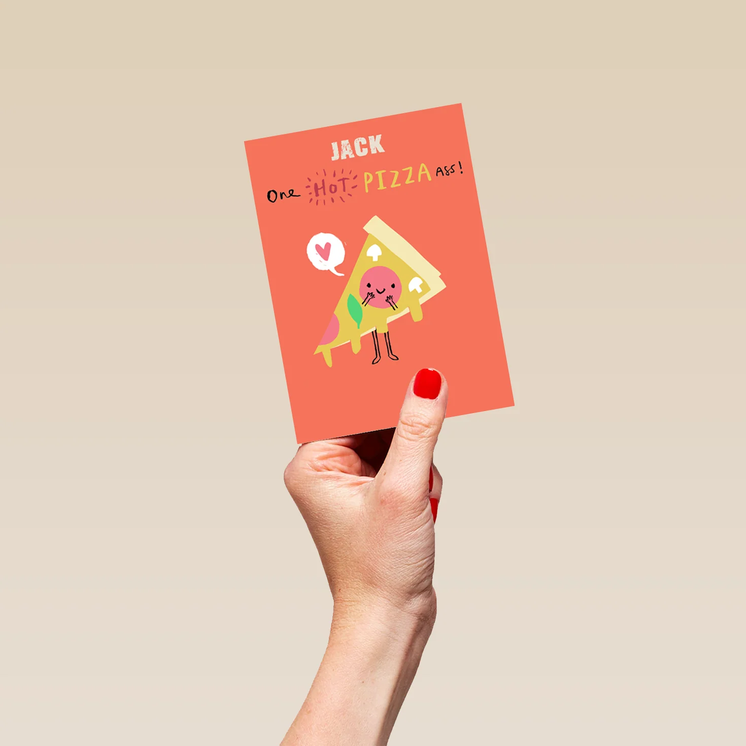 Personalised Pizza Slice Husband Card - Image 4