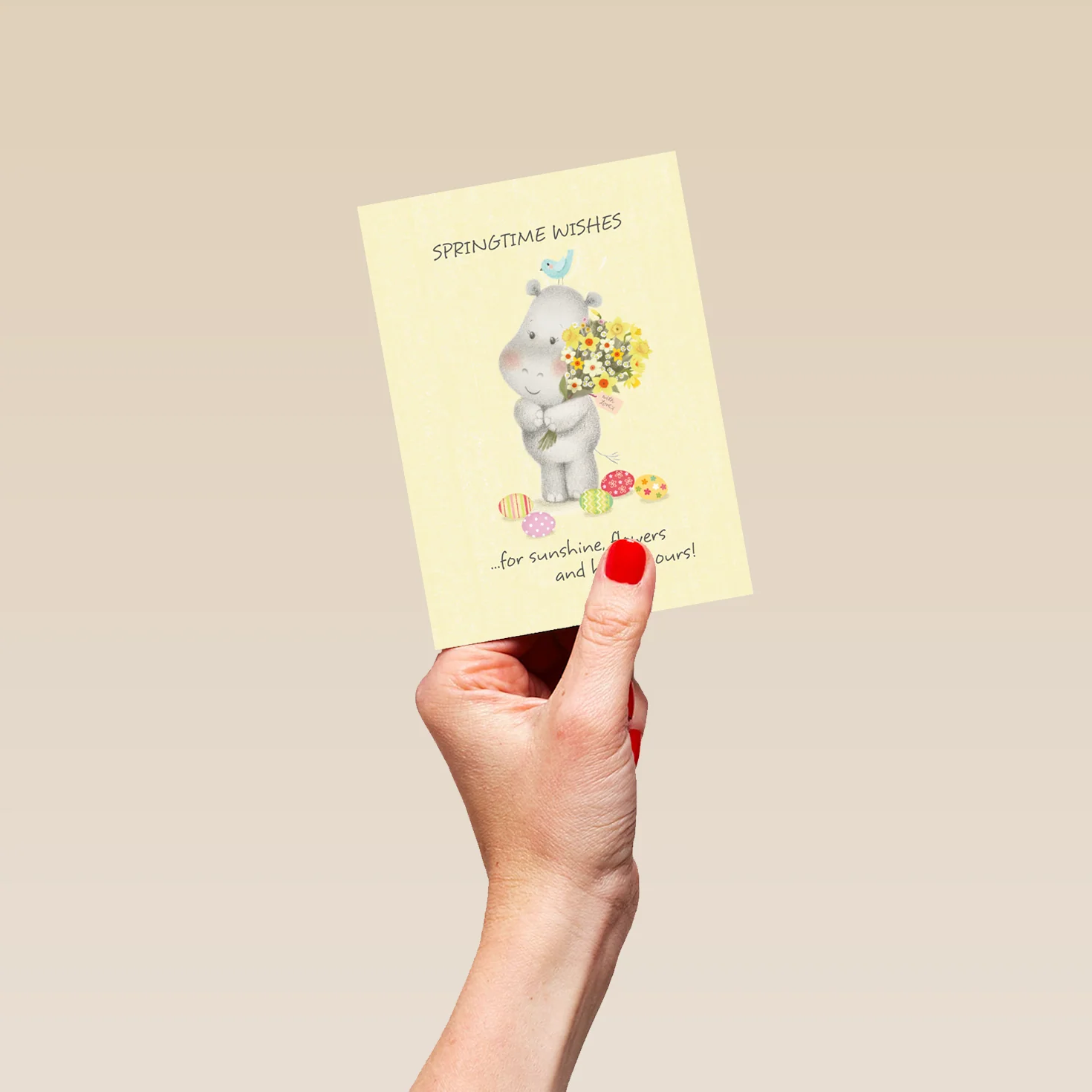 Personalised Po And Birdie Springtime Wishes Easter Card - Image 4