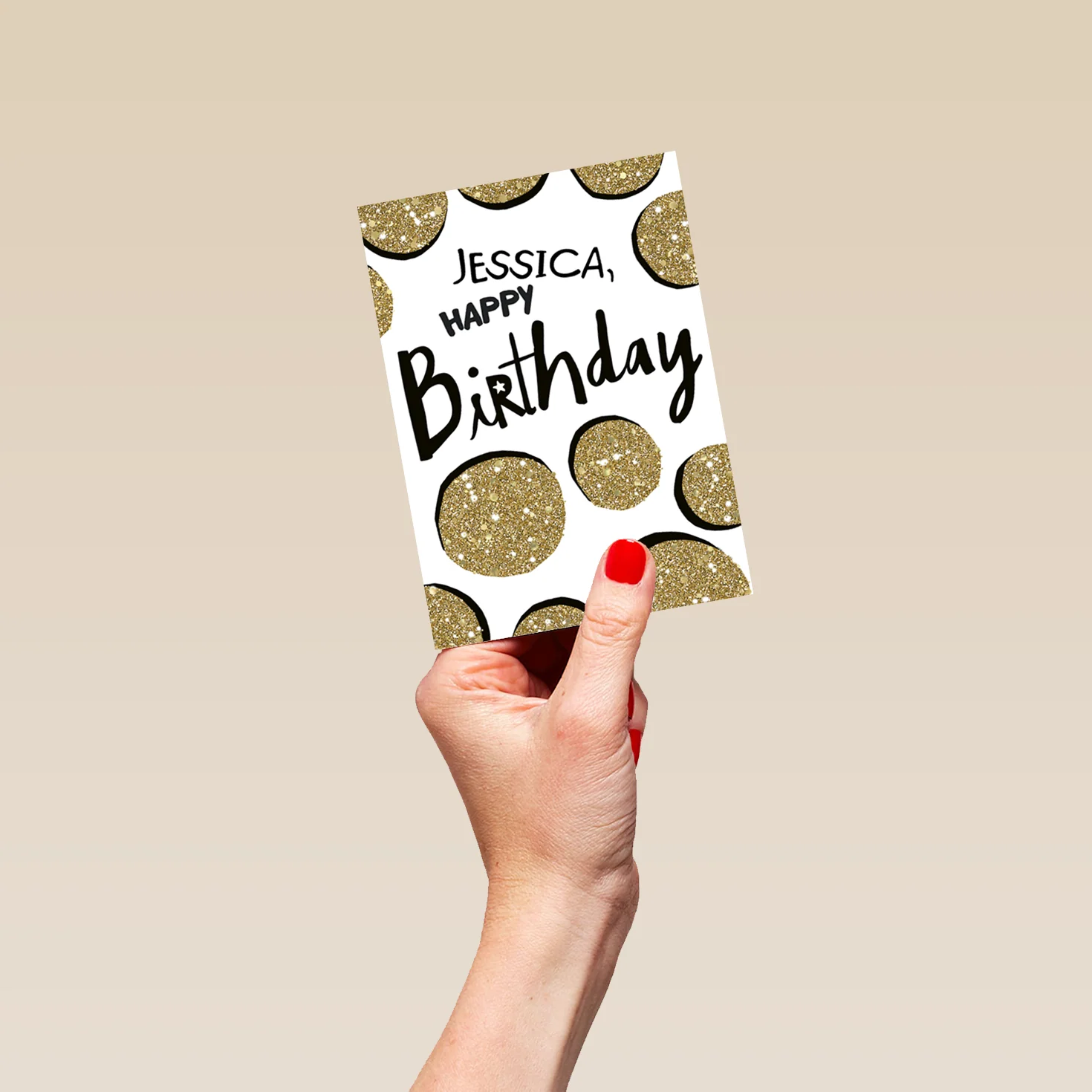 Personalised Polka Dot Birthday Card - Image 4