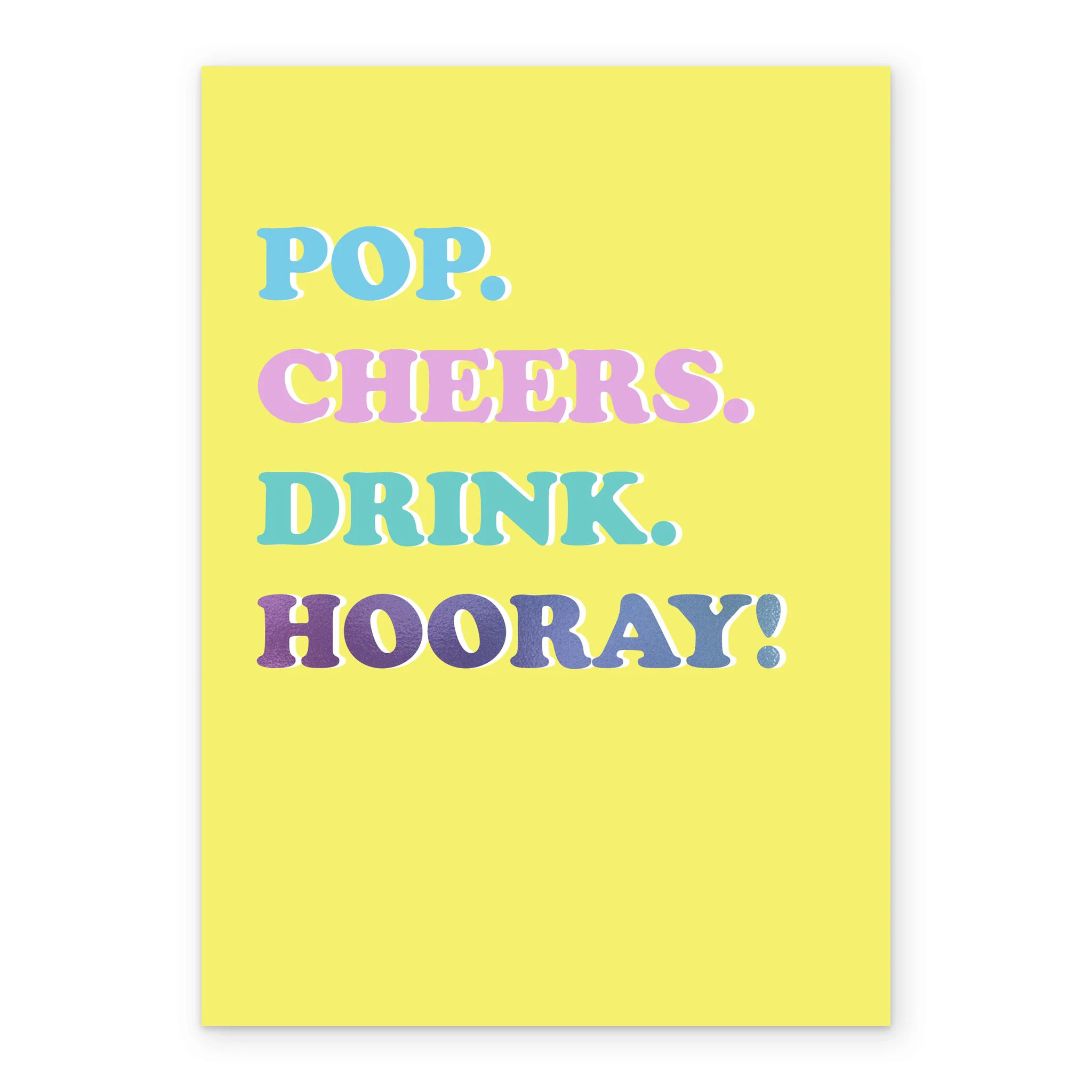 Personalised Pop Cheers Drink Hooray Birthday Card - Image 2