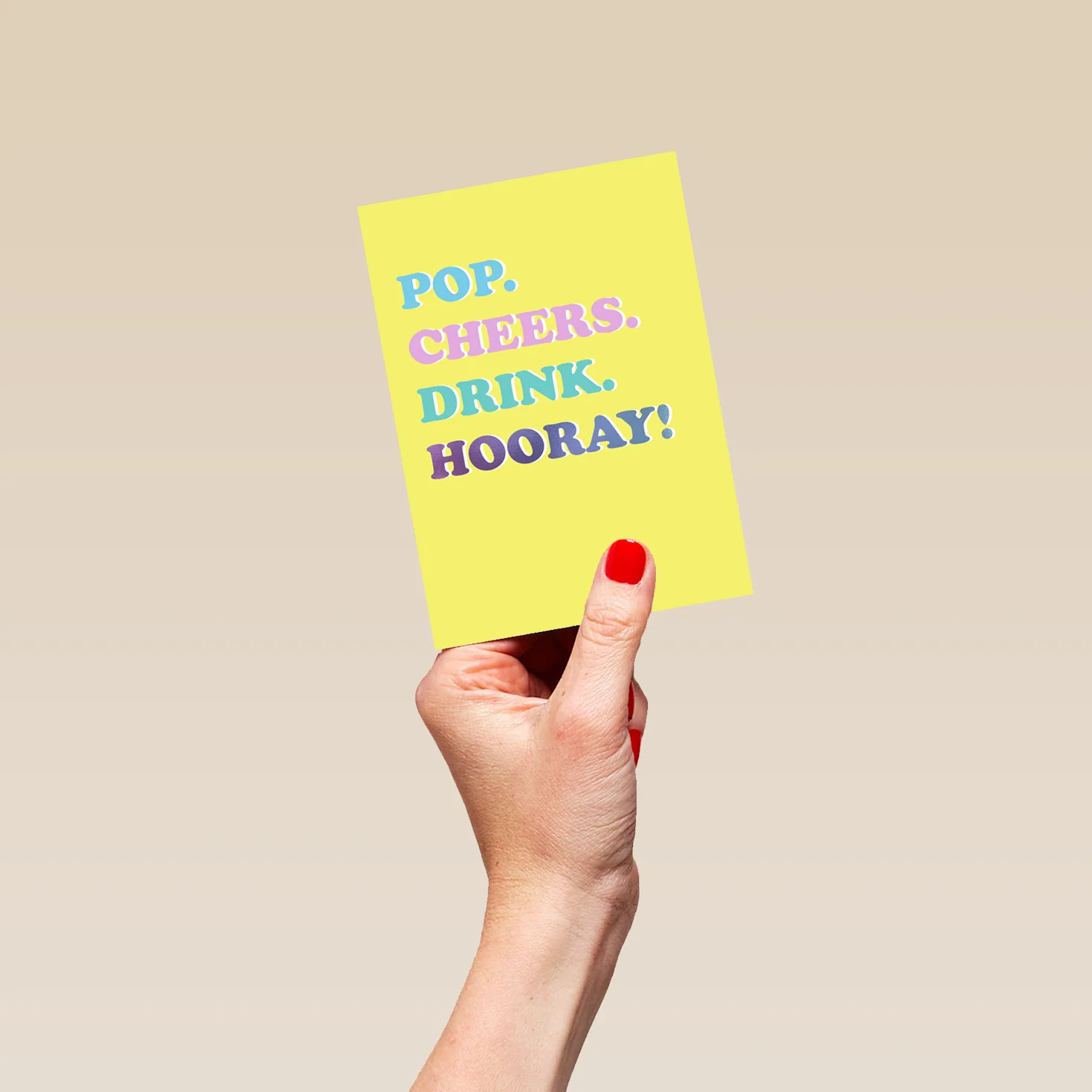 Personalised Pop Cheers Drink Hooray Birthday Card - Image 4