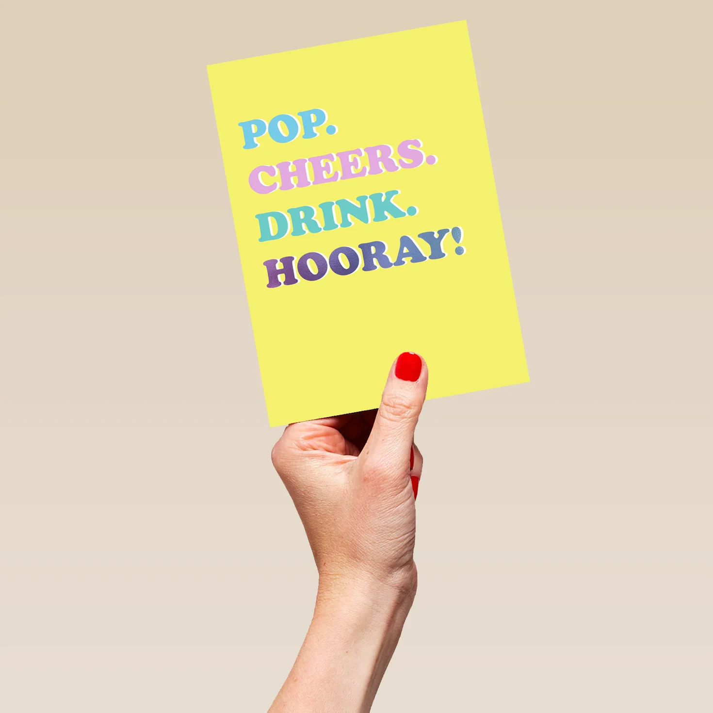 Personalised Pop Cheers Drink Hooray Birthday Card - Image 5