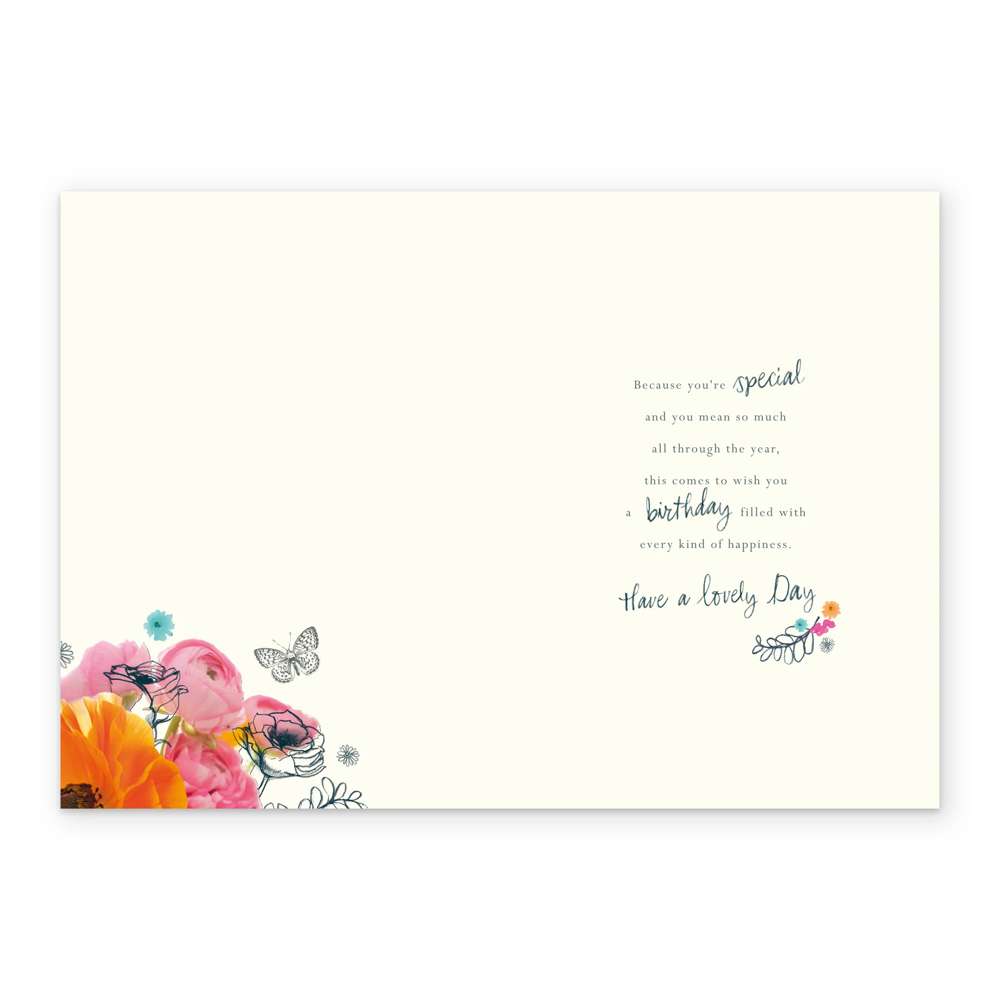 Personalised Poppies Birthday Card For Auntie - Image 3