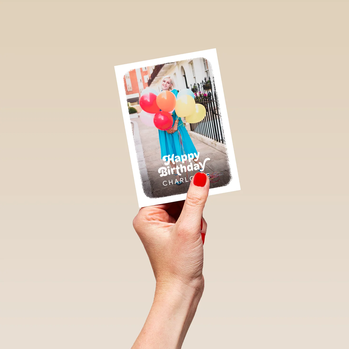 Personalised Portrait Photo Upload Happy Birthday Card - Image 4