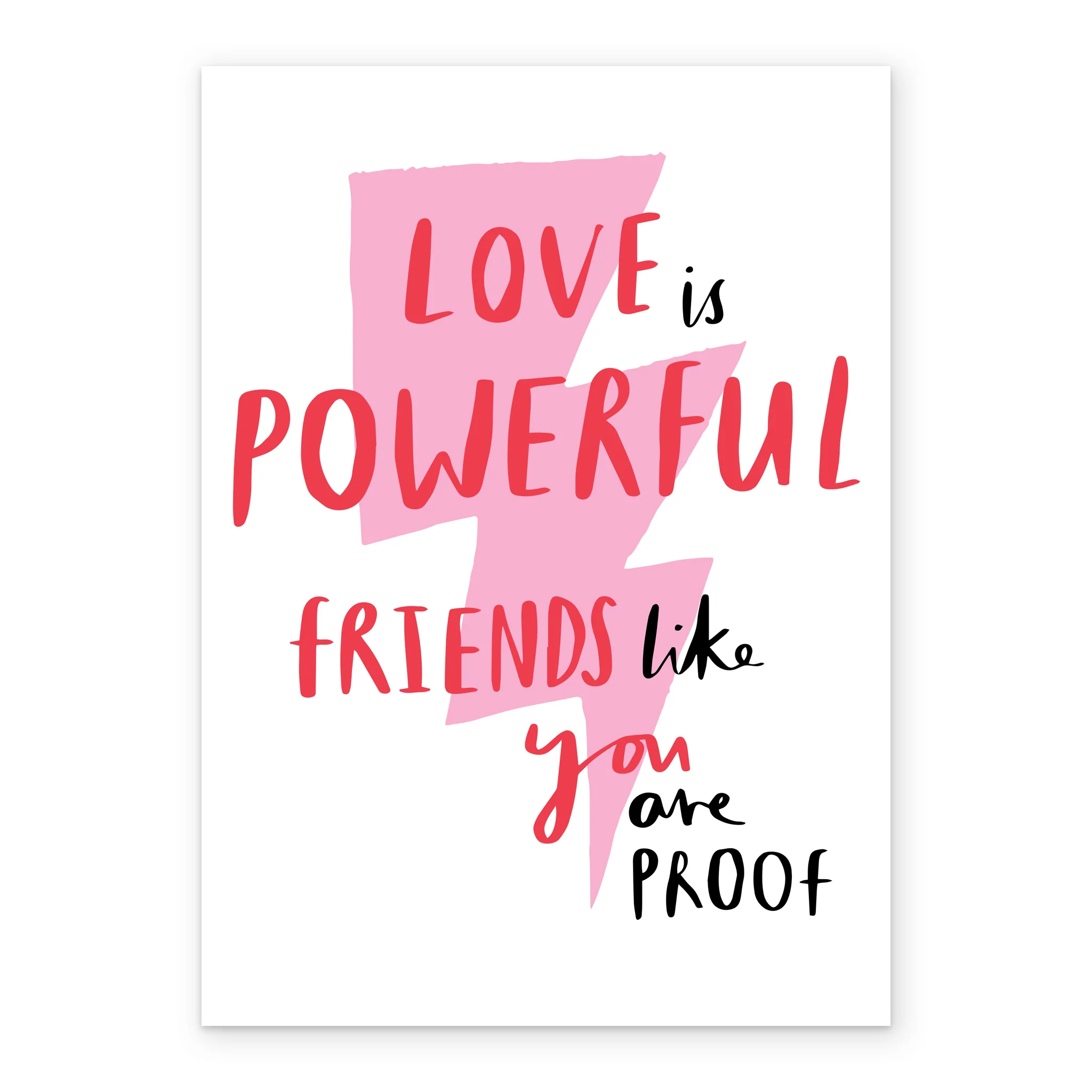 Personalised Powerful Love Friend Valentine's Day Card - Image 2