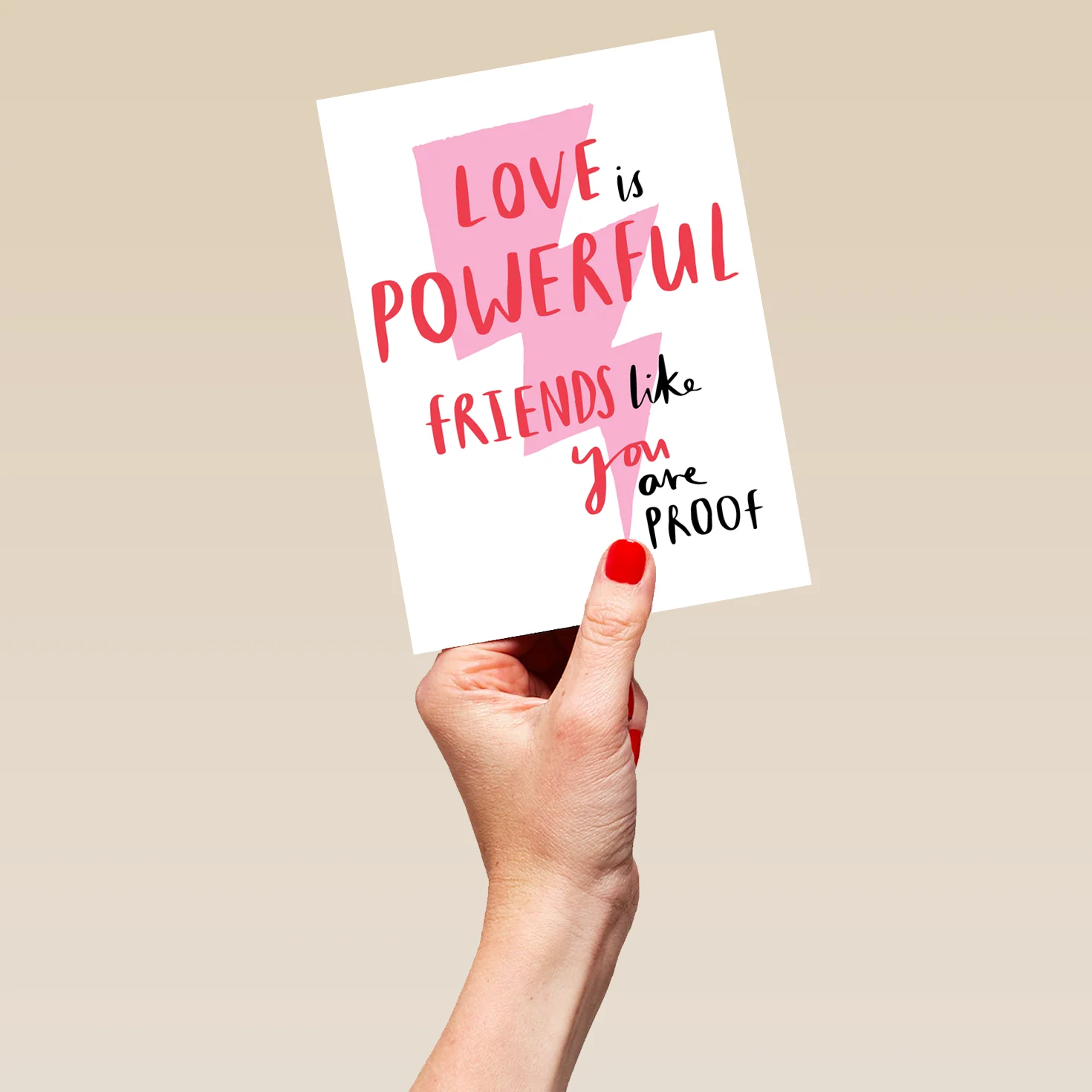 Personalised Powerful Love Friend Valentine's Day Card - Image 5