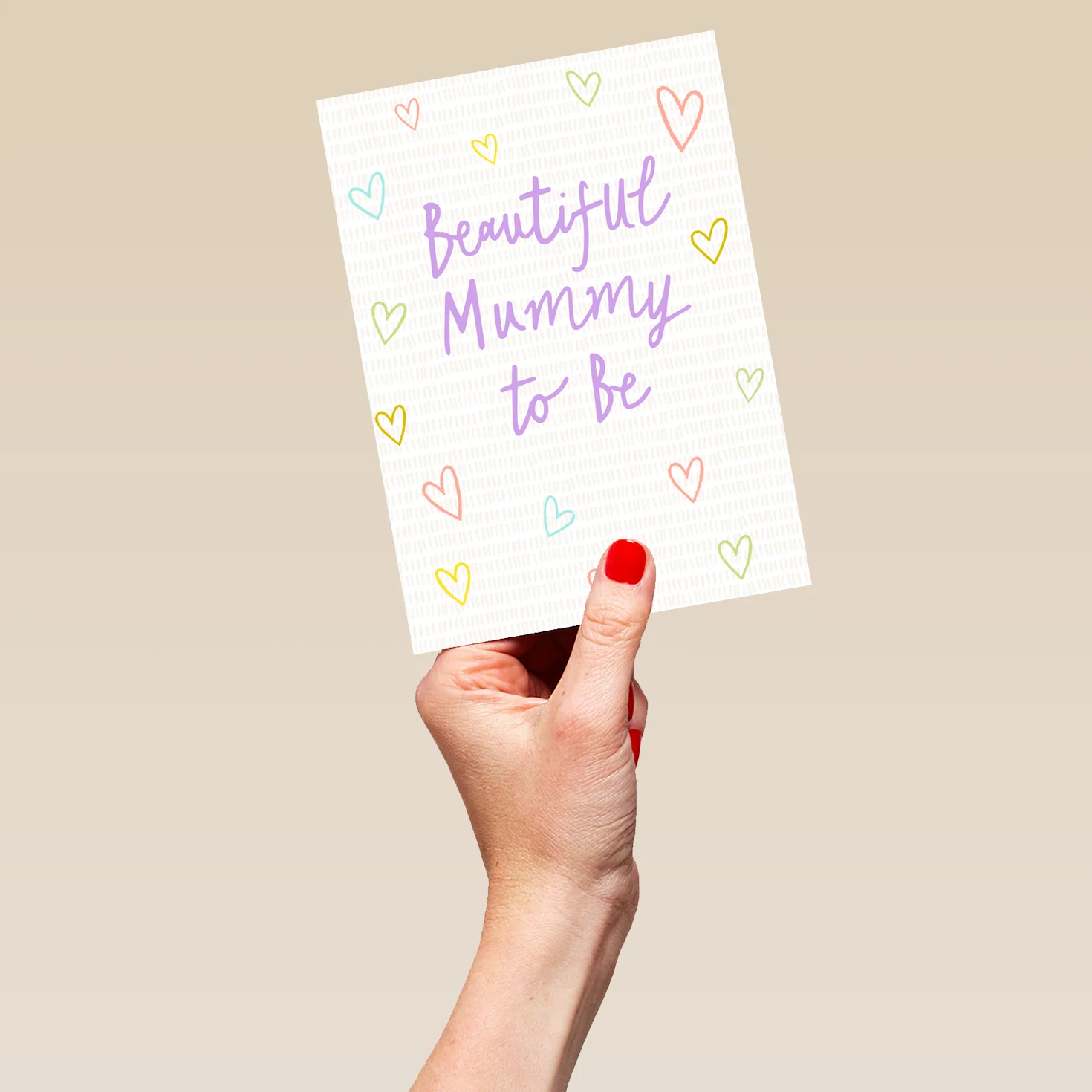Personalised Pregnant Mummy Love Hearts Card - Image 5
