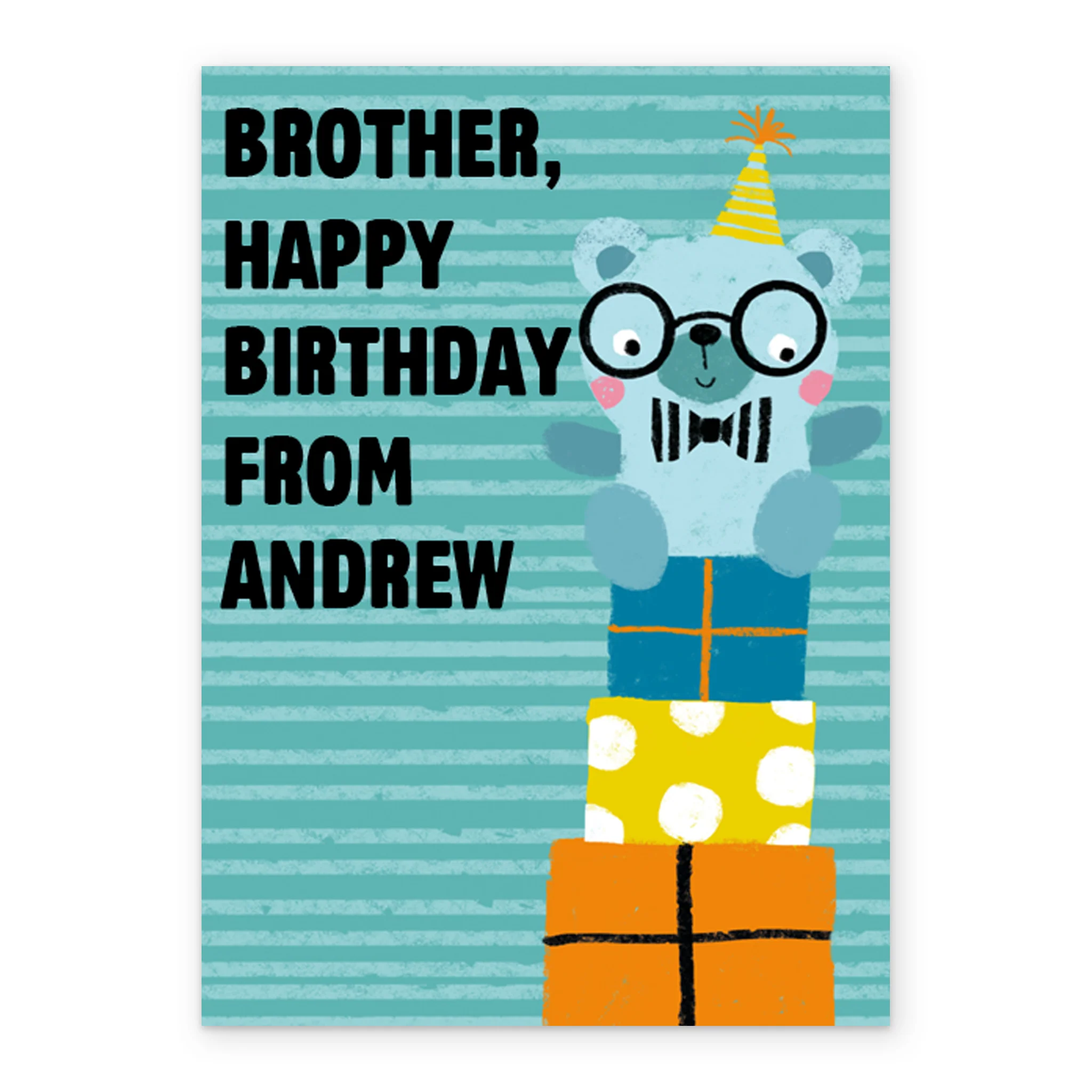 Personalised Presents Brother Birthday Card - Image 2