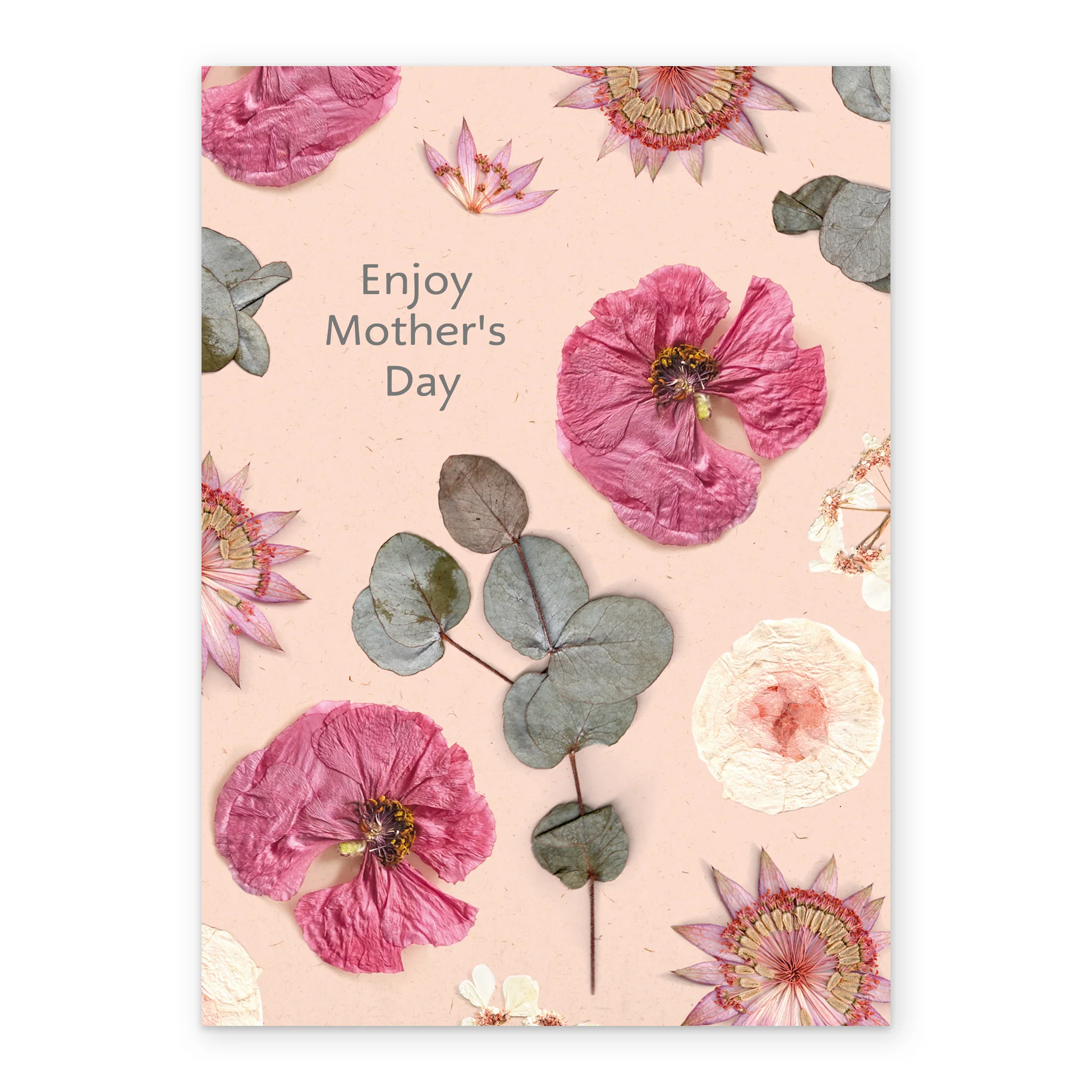Personalised Pressed Flowers Design Mother's Day Card - Image 2