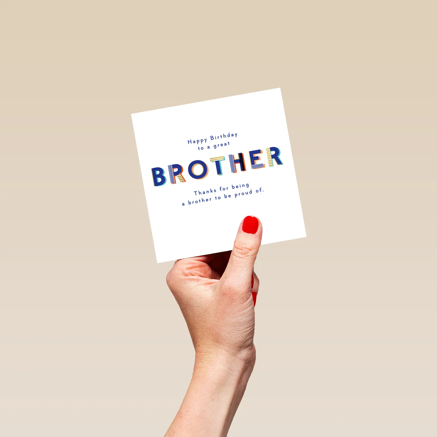 Personalised 'Proud of you' Birthday Card for Brother - Image 4