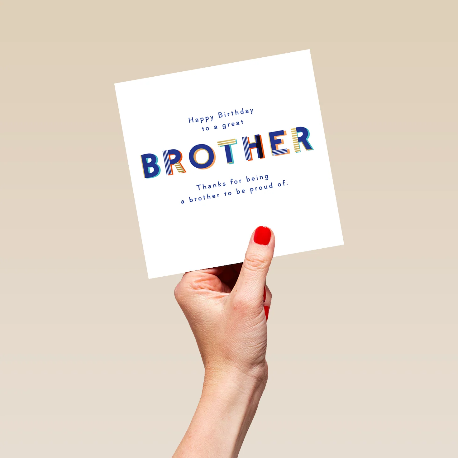 Personalised 'Proud of you' Birthday Card for Brother - Image 5