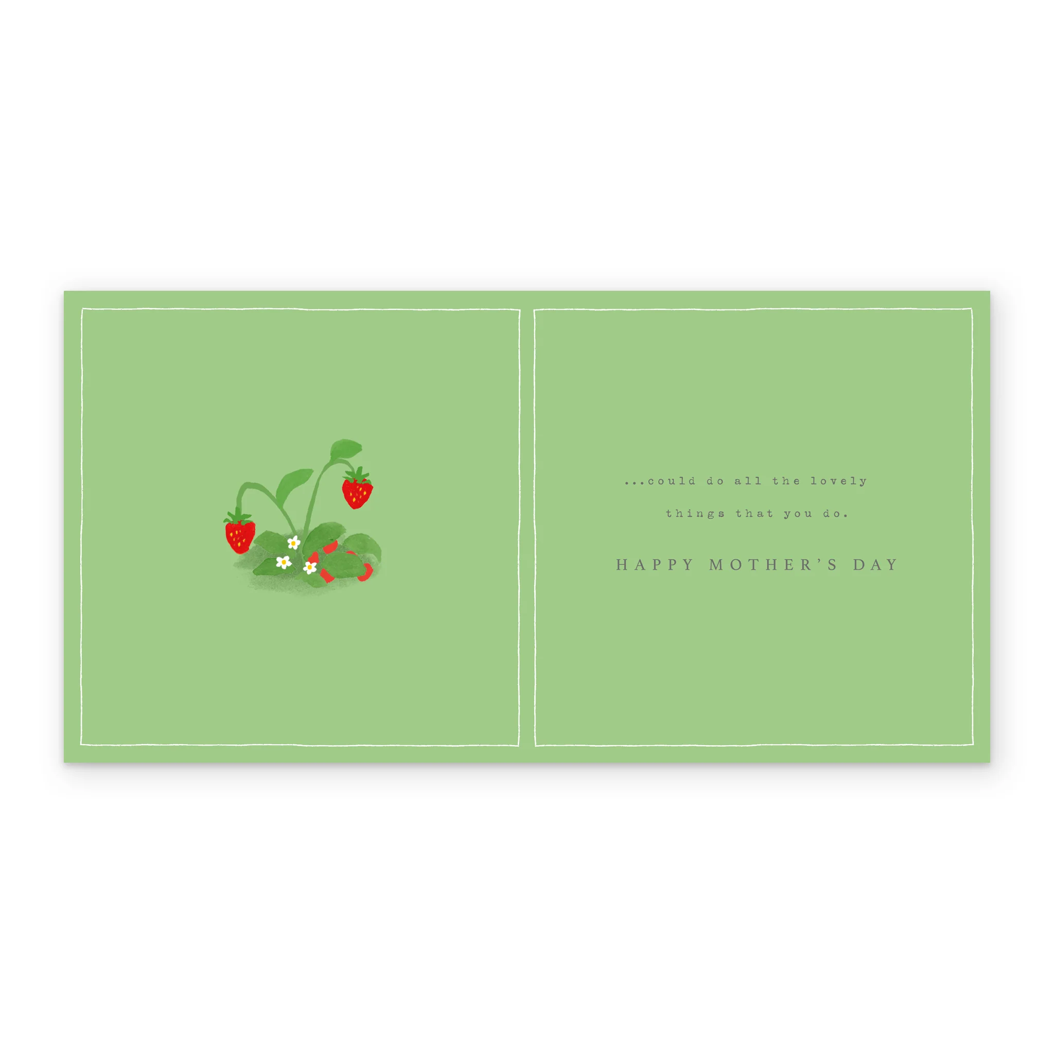 Personalised Rabbits in a Strawberry Field Mother's Day Card - Image 3