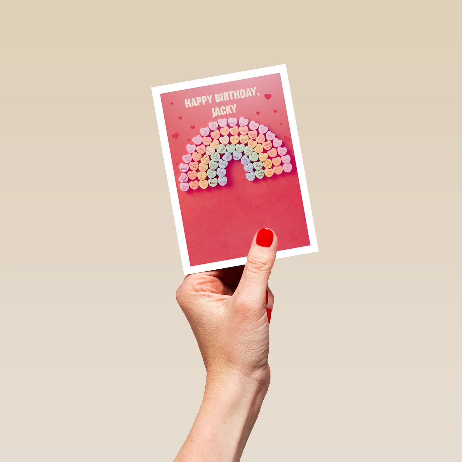 Personalised Rainbow Birthday Card For Wife - Image 4