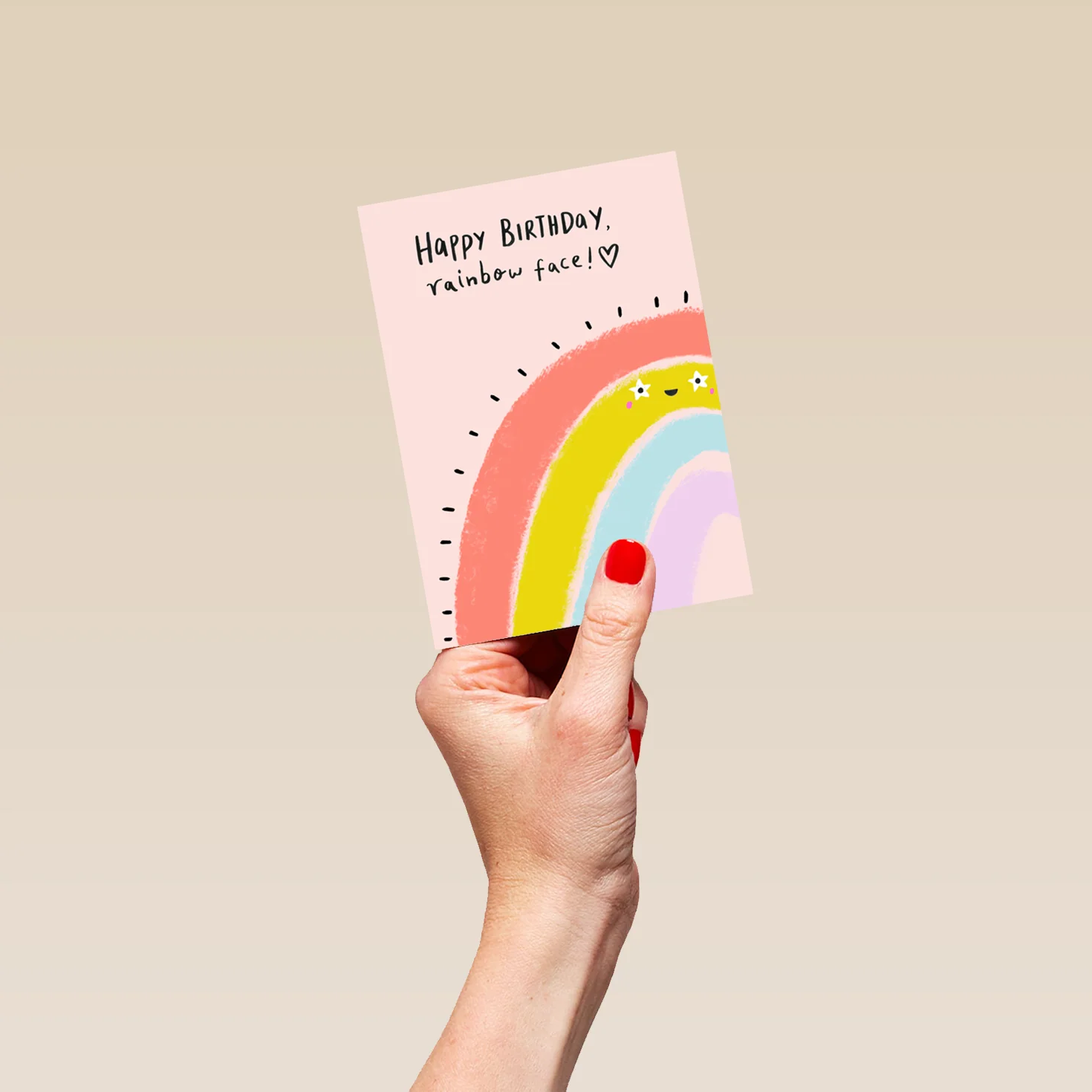 Personalised Rainbow Happy Birthday Card - Image 4