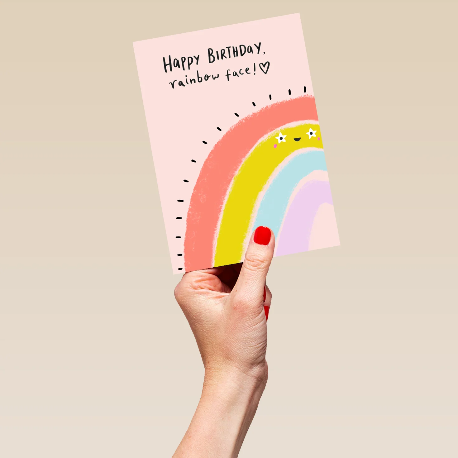 Personalised Rainbow Happy Birthday Card - Image 5