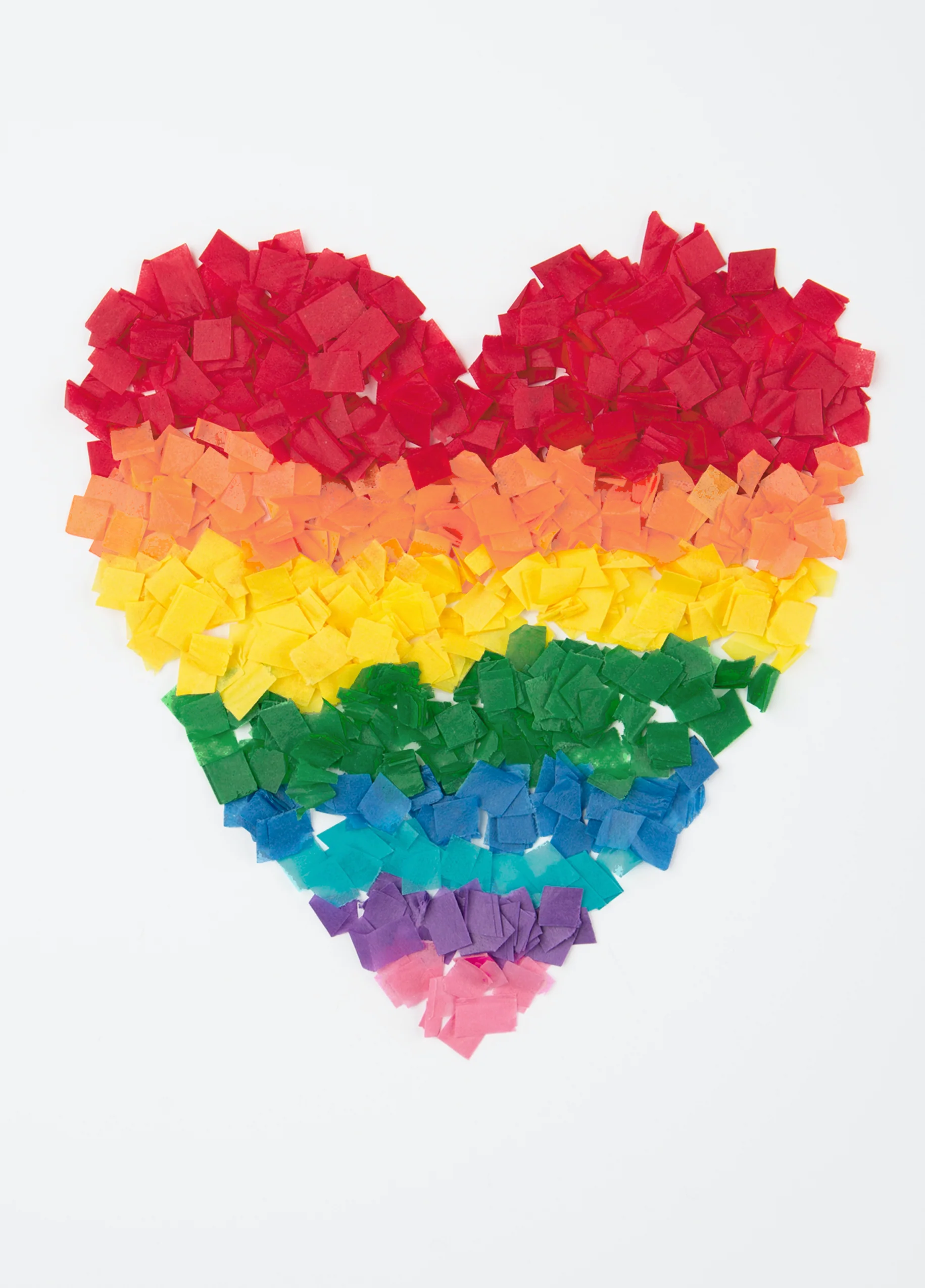 Personalised Rainbow Heart Card