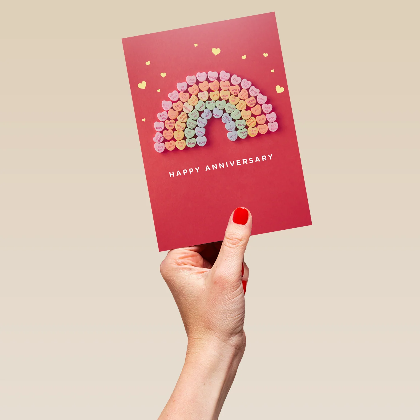 Personalised Rainbow Hearts Card - Image 5