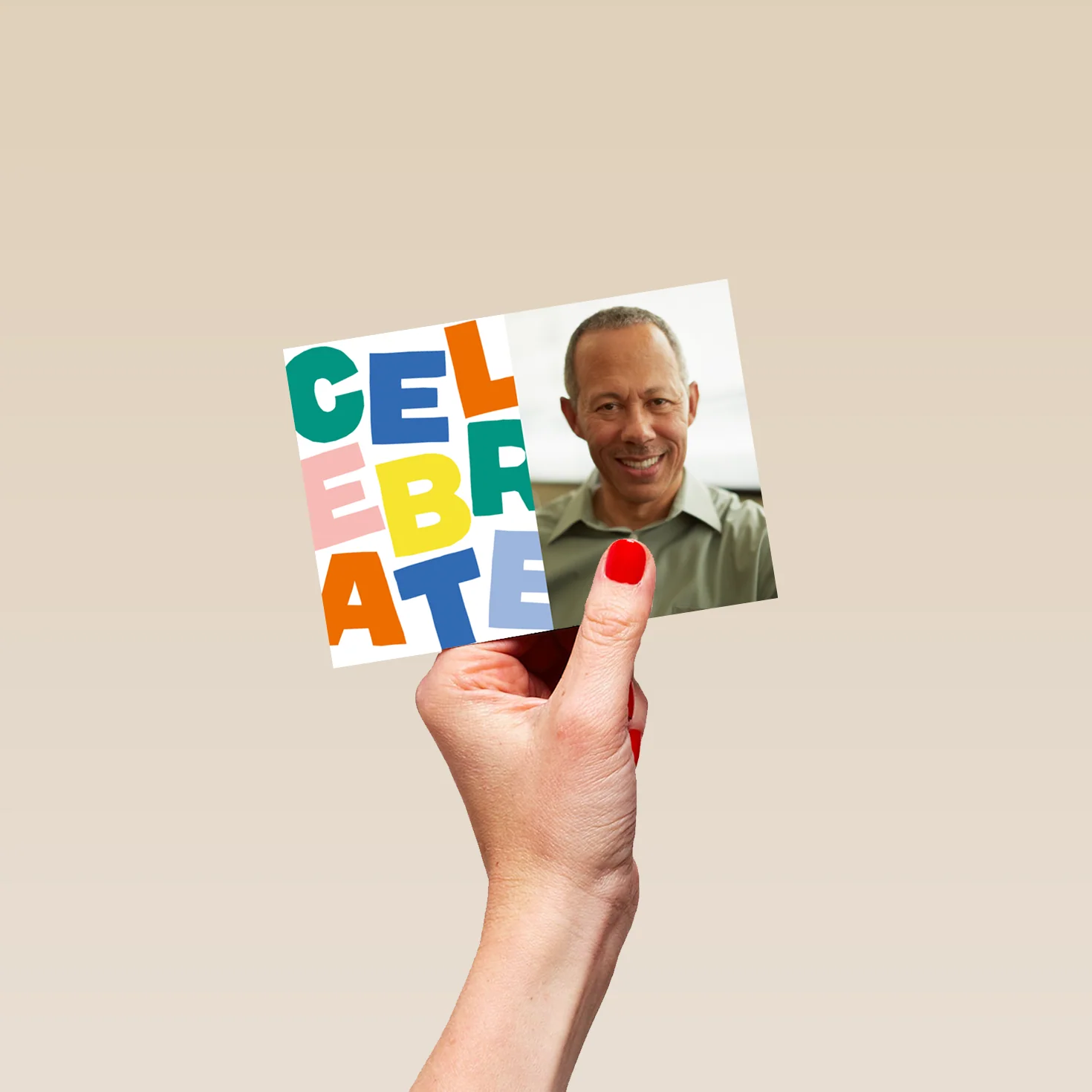 Personalised Rainbow Photo Upload Celebration Card - Image 4