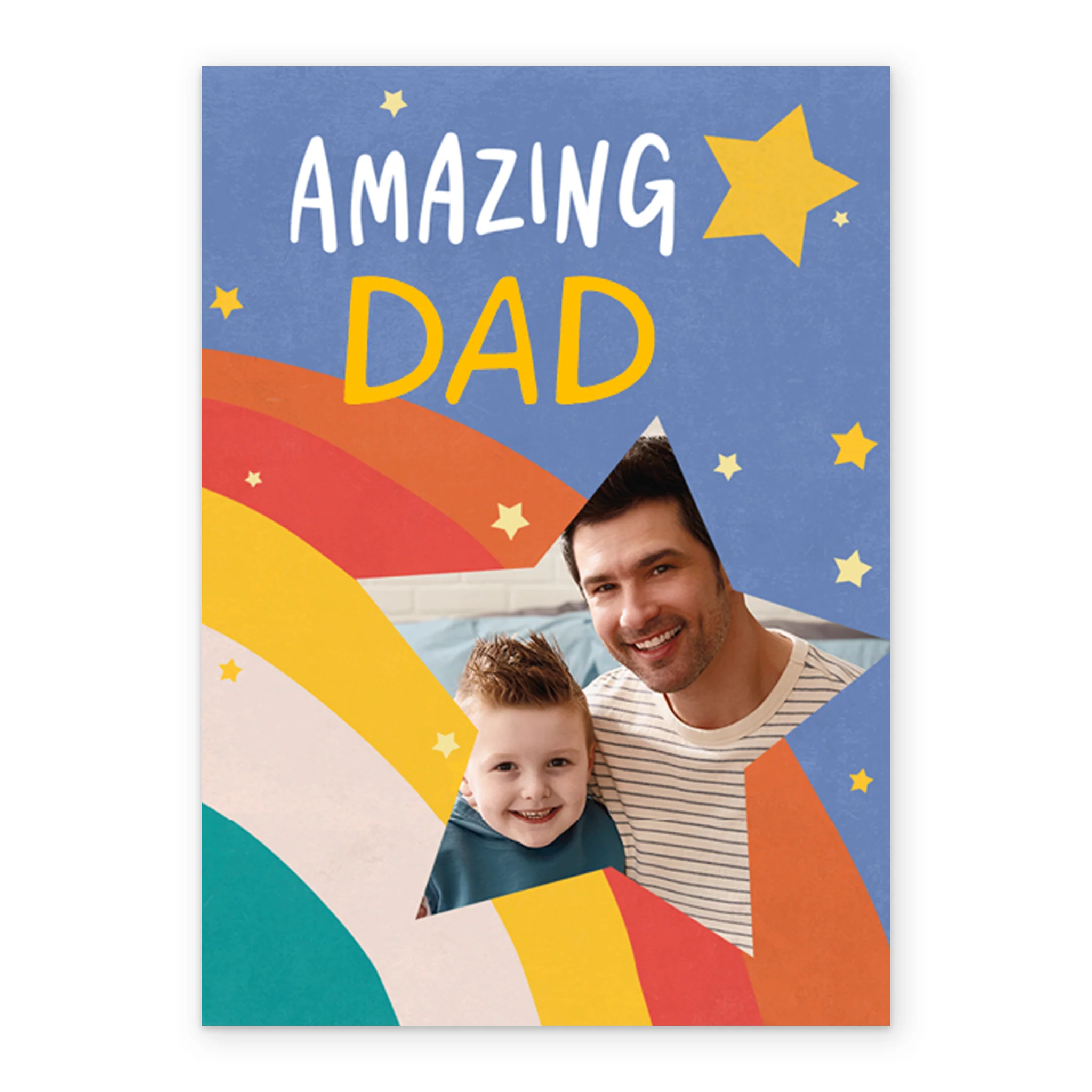 Personalised Rainbows Dad Photo Card - Image 2