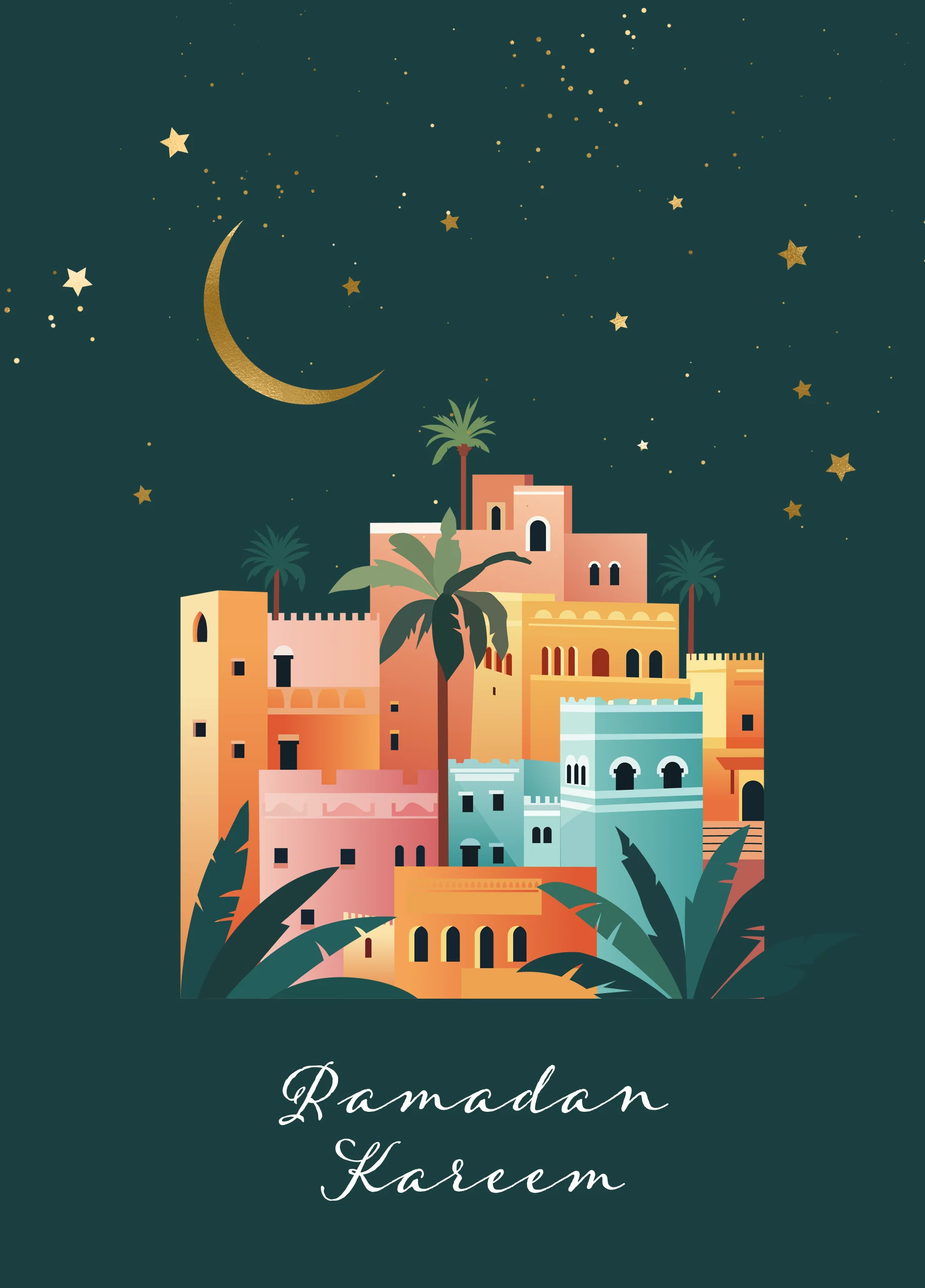 Personalised Ramadan 'Moon Sighting' Celebration Card
