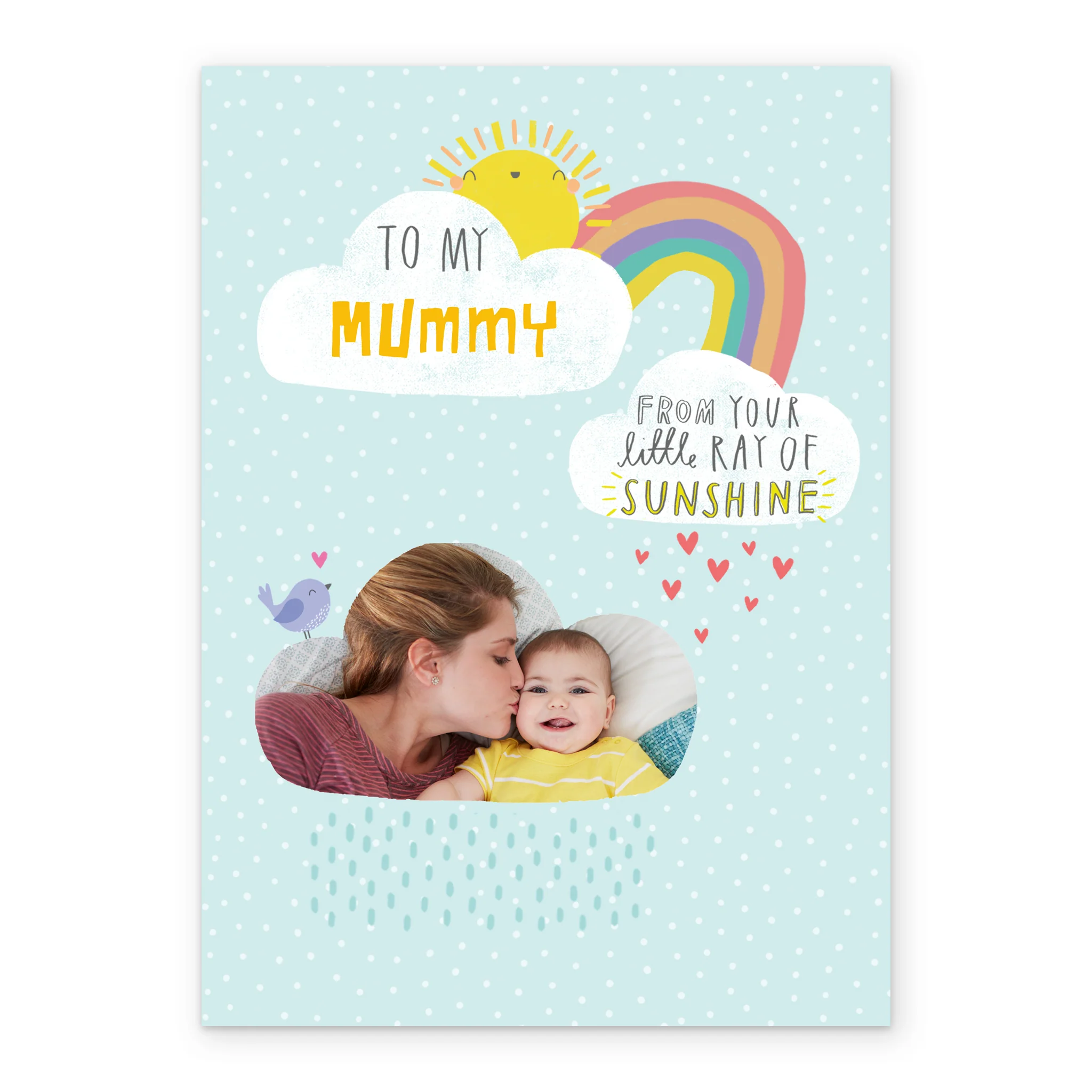 Personalised Ray Of Sunshine Mother's Day Photo Upload Card For Mummy - Image 2