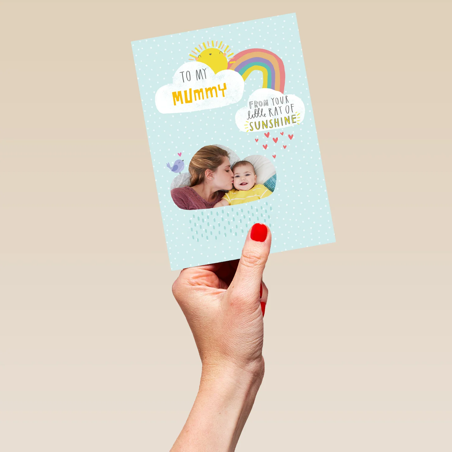 Personalised Ray Of Sunshine Mother's Day Photo Upload Card For Mummy - Image 5