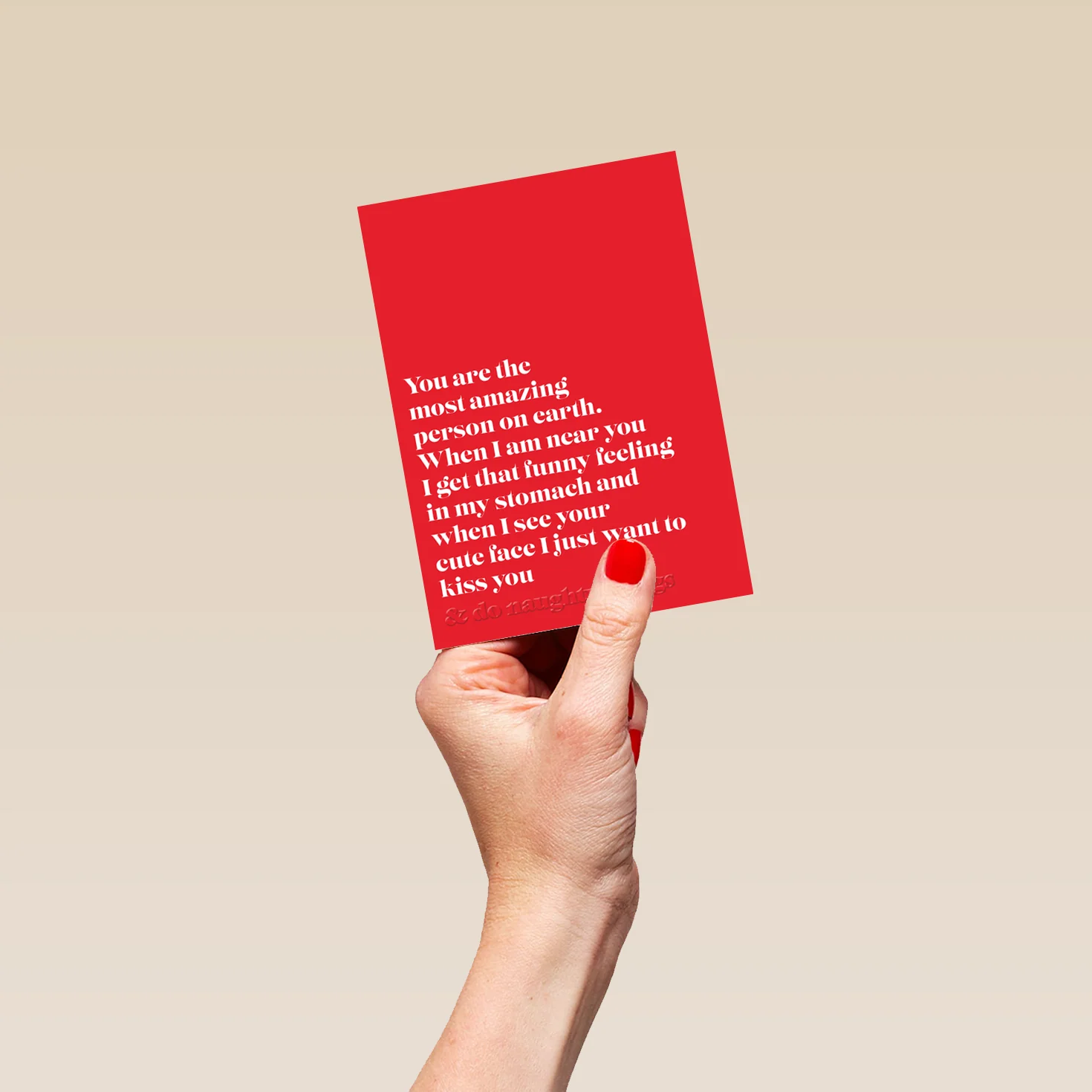Personalised Red Funny Verse Valentine's Day Card - Image 4