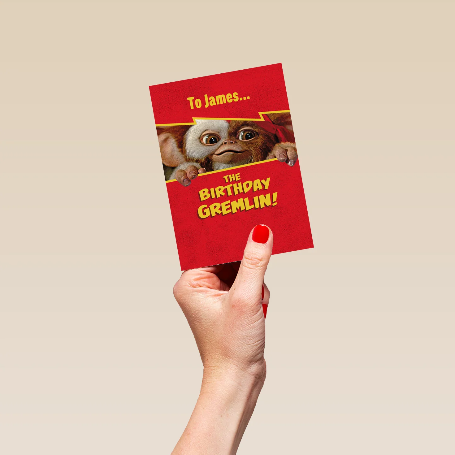Personalised Red Gizmo Gremlins Birthday Card - Image 4