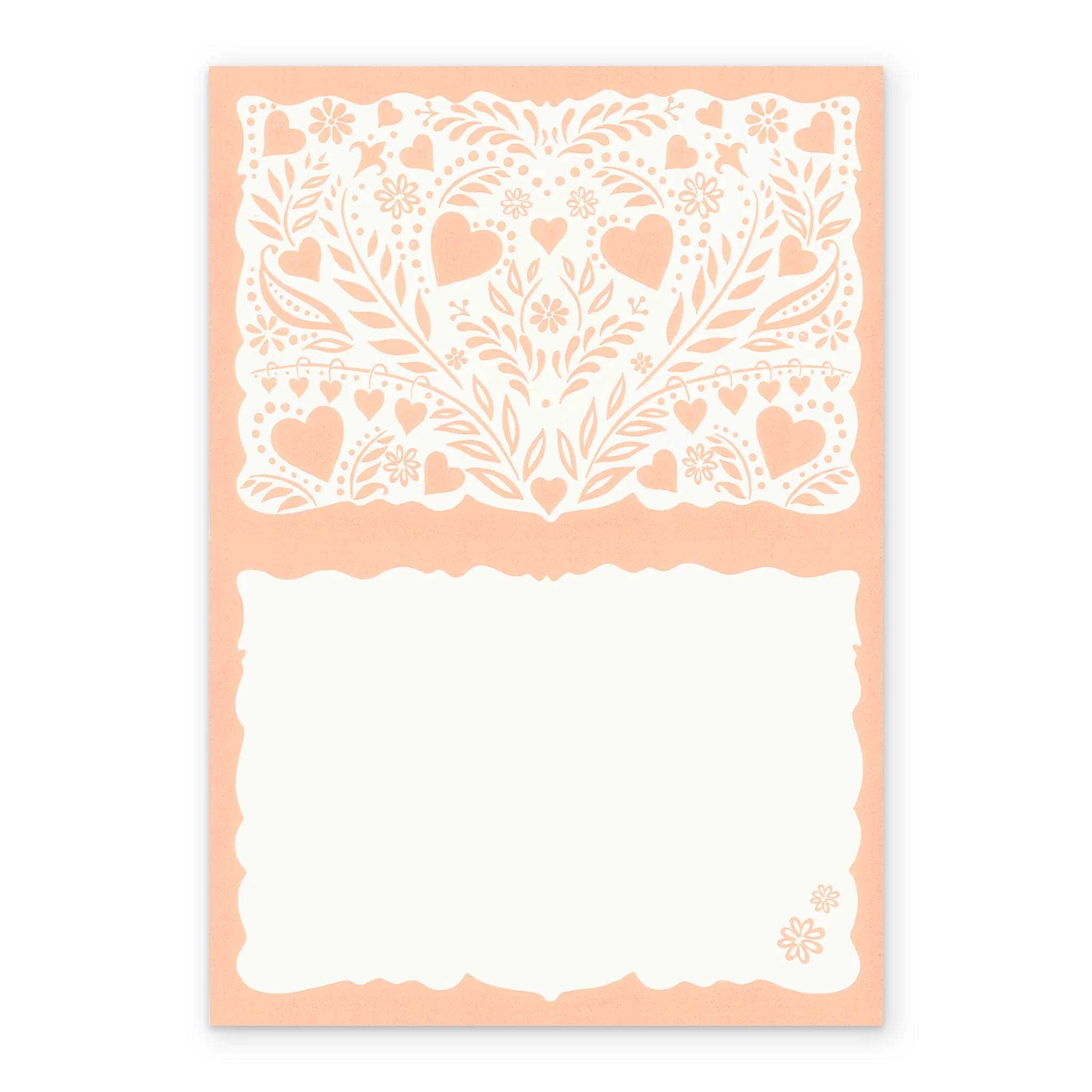 Personalised Red Heart & Florals Lacework Valentine's Day Card - Image 3