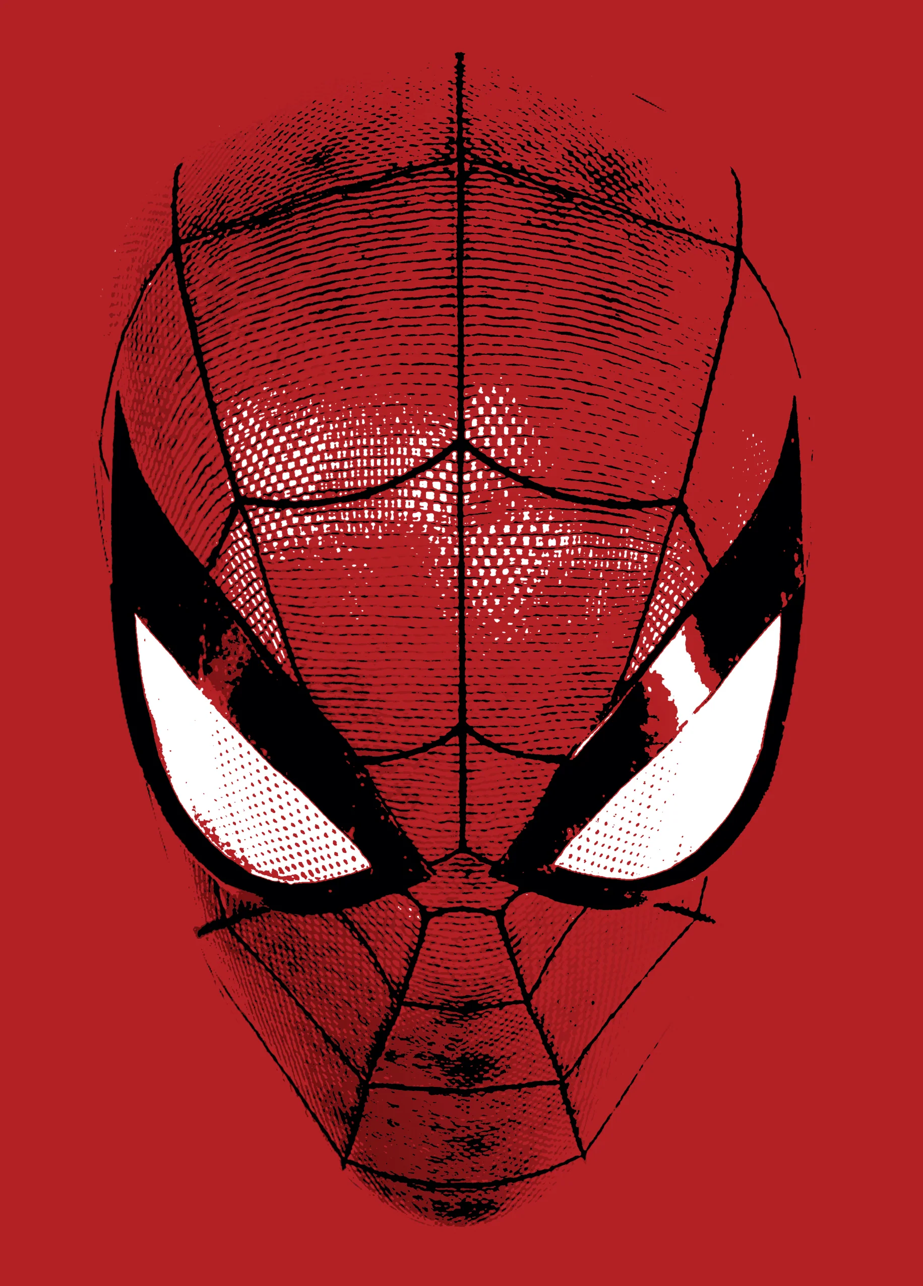 Personalised Red Marvel Spider-Man Mask Card