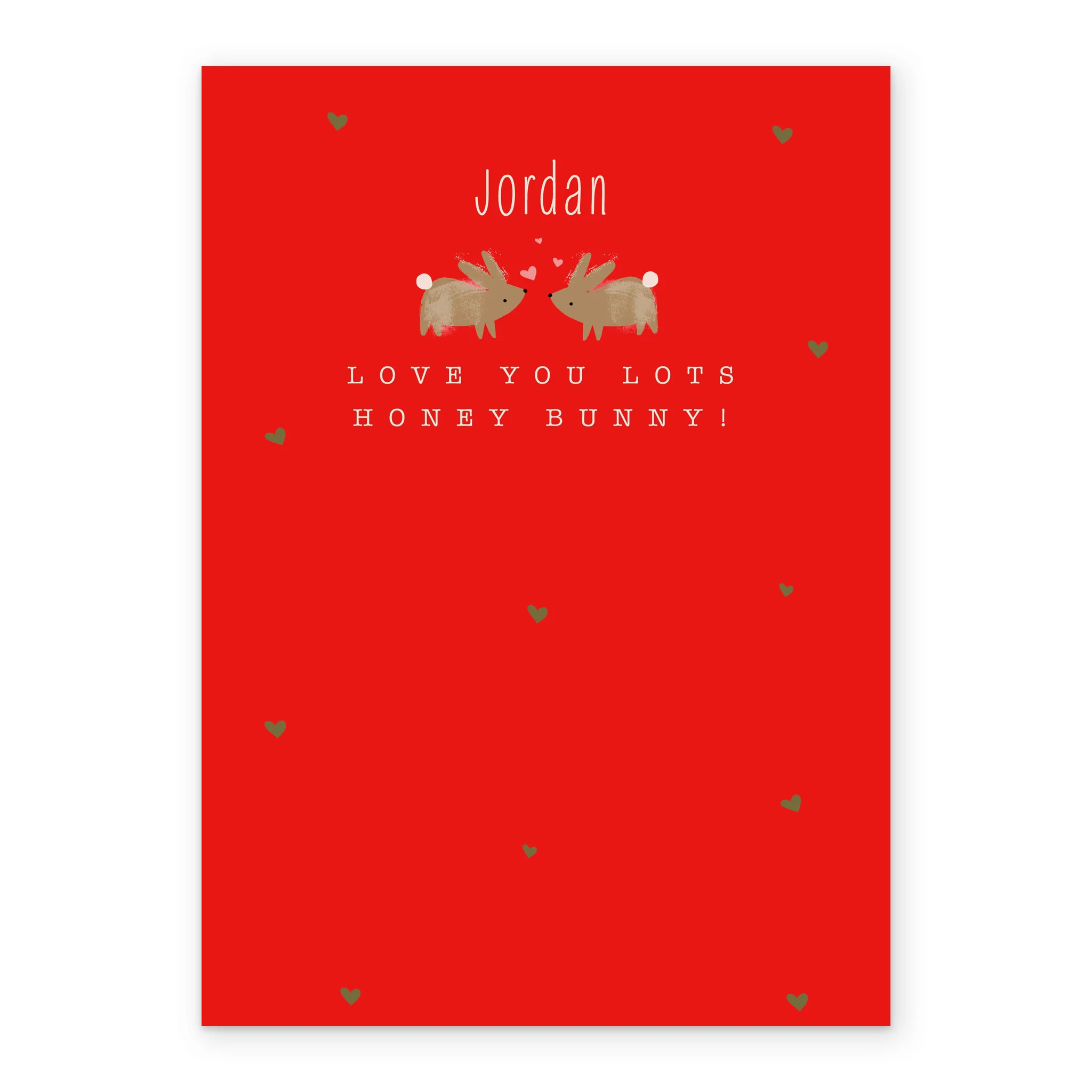 Personalised Red Romance Love Valentine's Day Card - Image 2