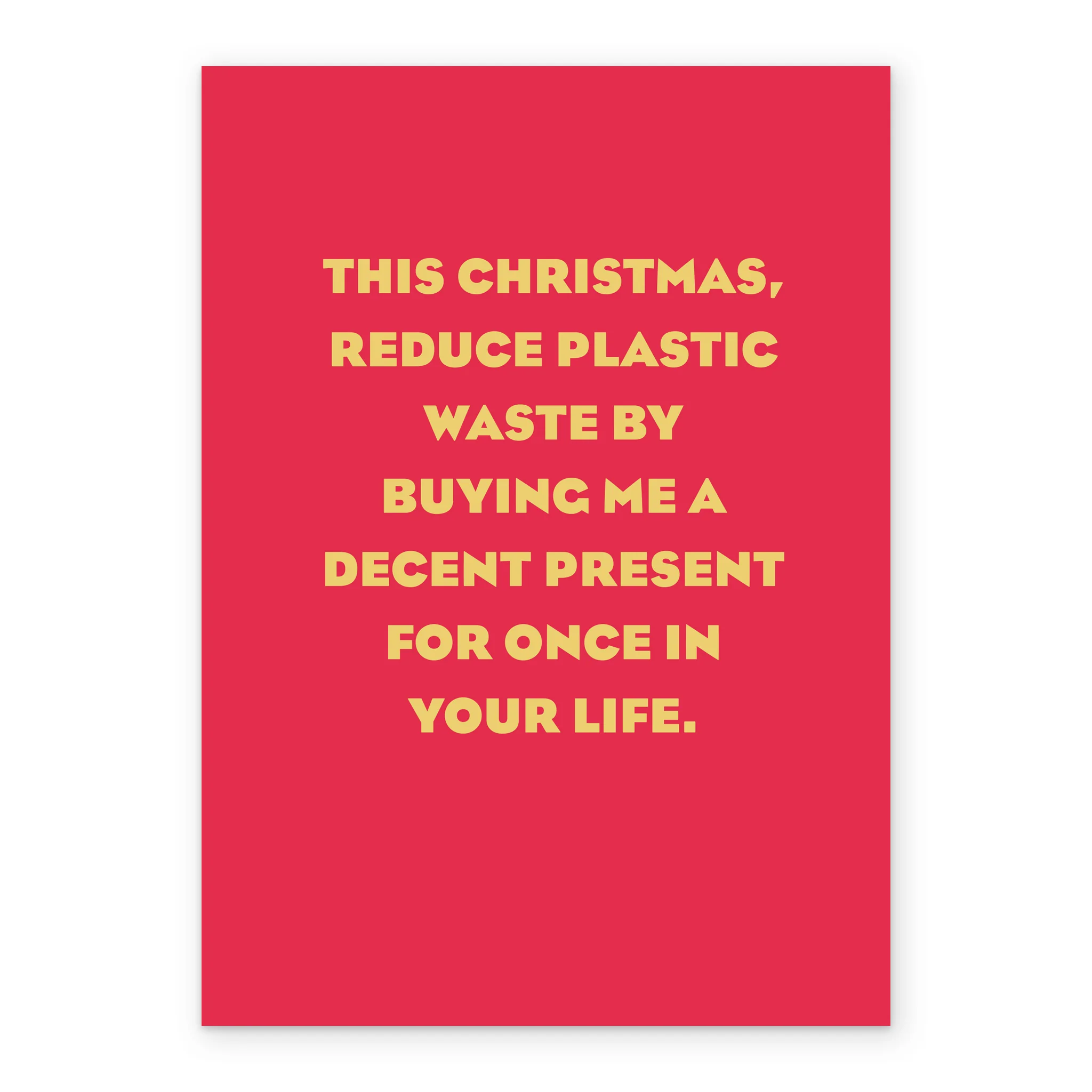 Personalised Reduce Plastic Waste Christmas Card - Image 2