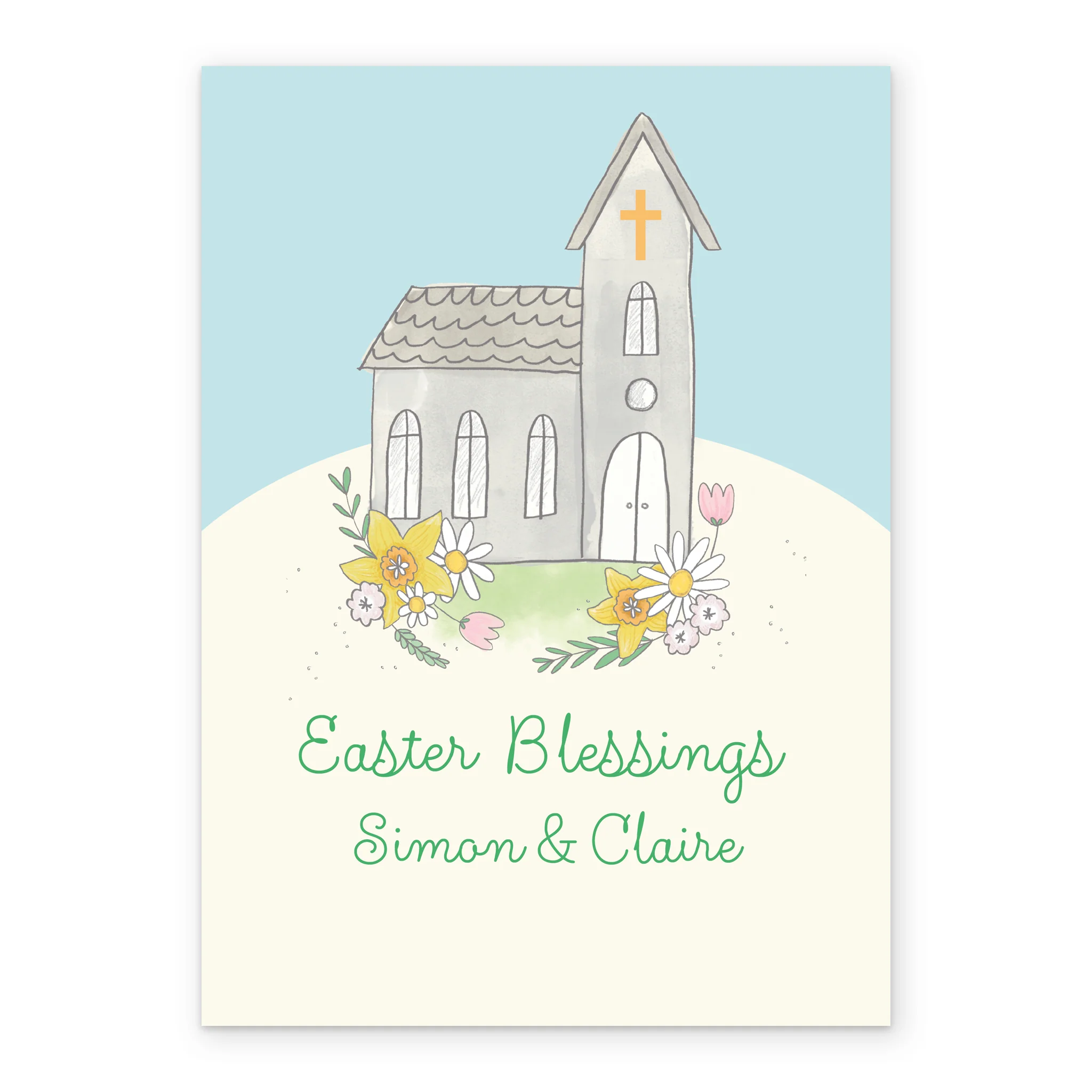 Personalised Religious Church Blessings Easter Card - Image 2