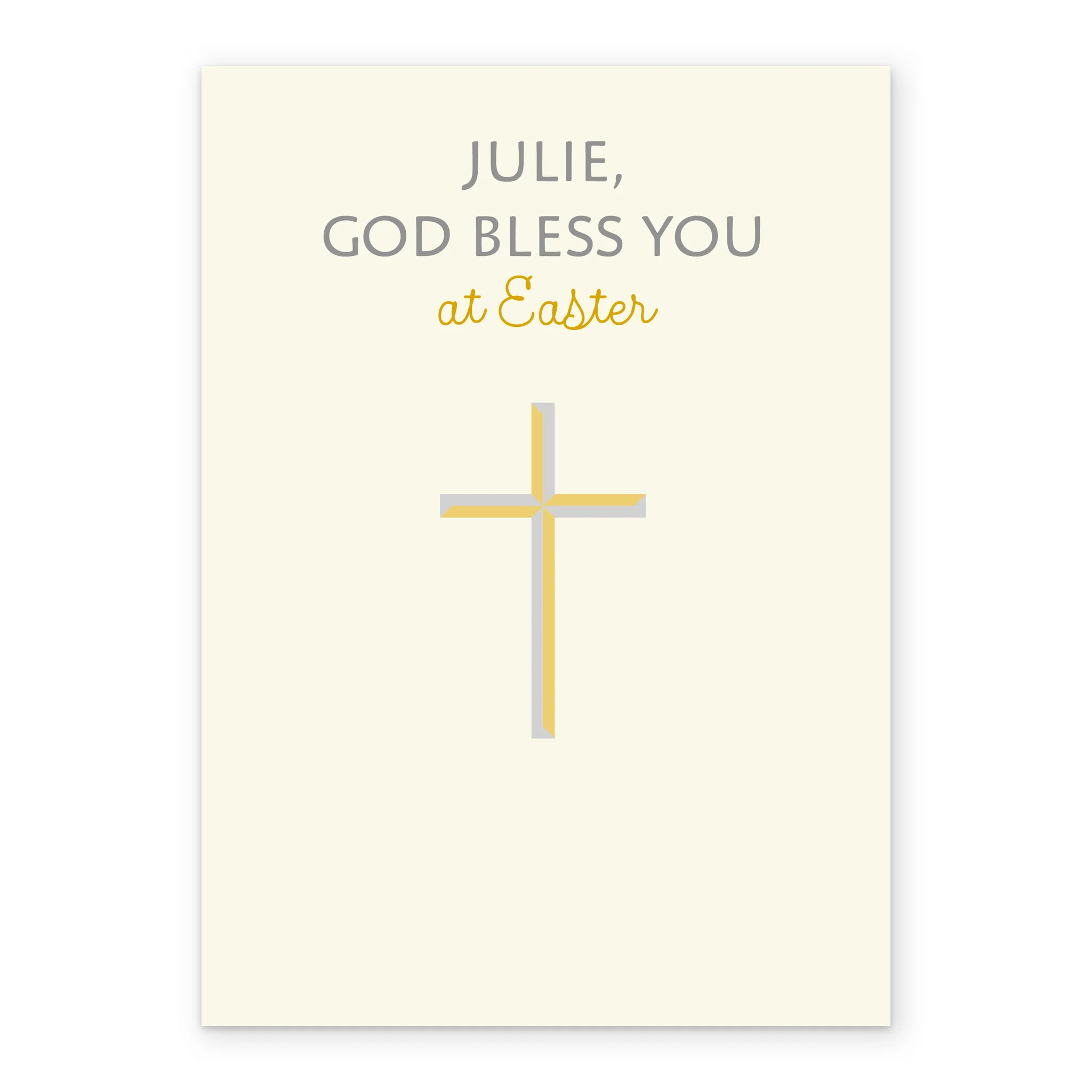 Personalised Religious Cross Easter Card - Image 2