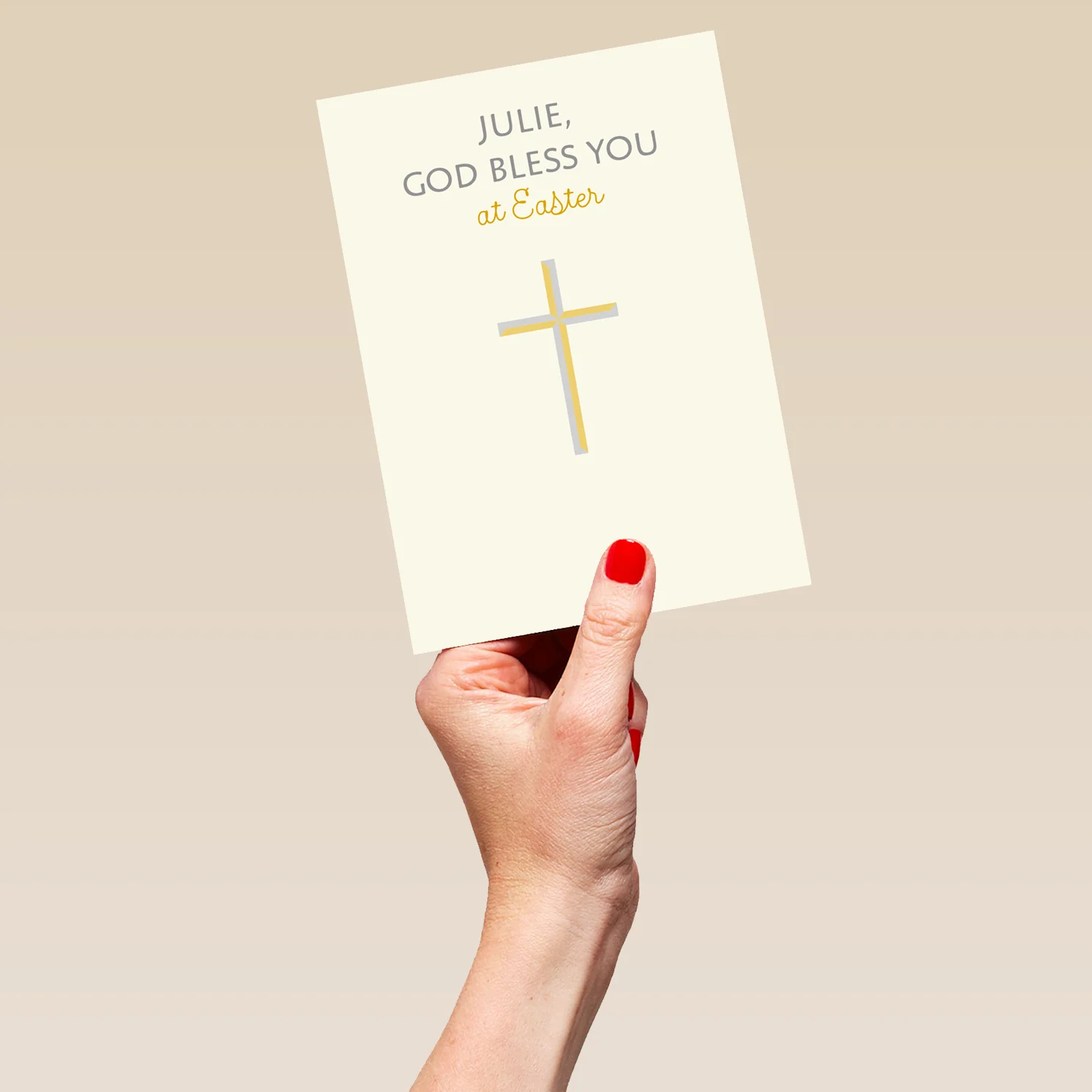 Personalised Religious Cross Easter Card - Image 5
