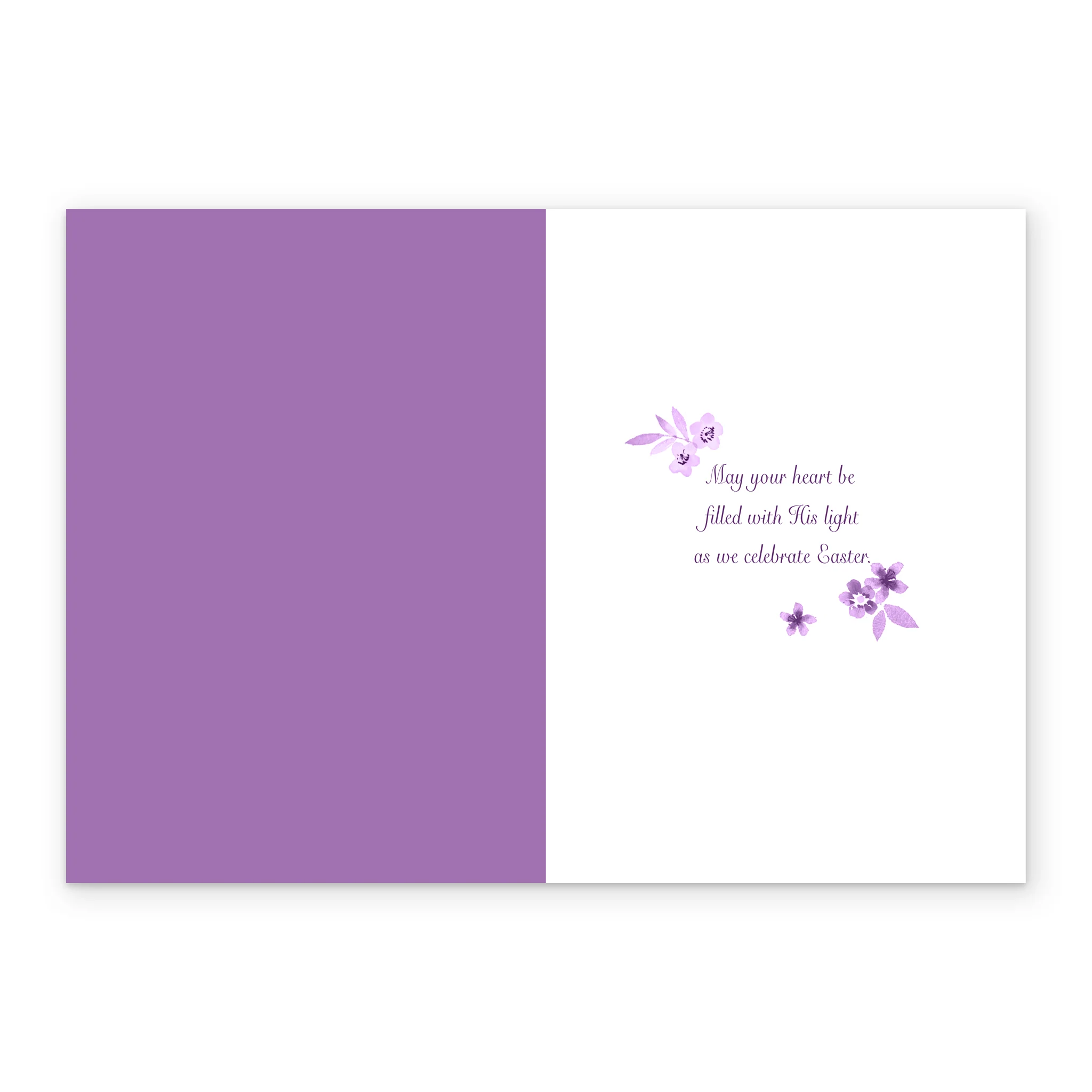Personalised Religious Palm Cross and Floral Wreath Easter Card - Image 3
