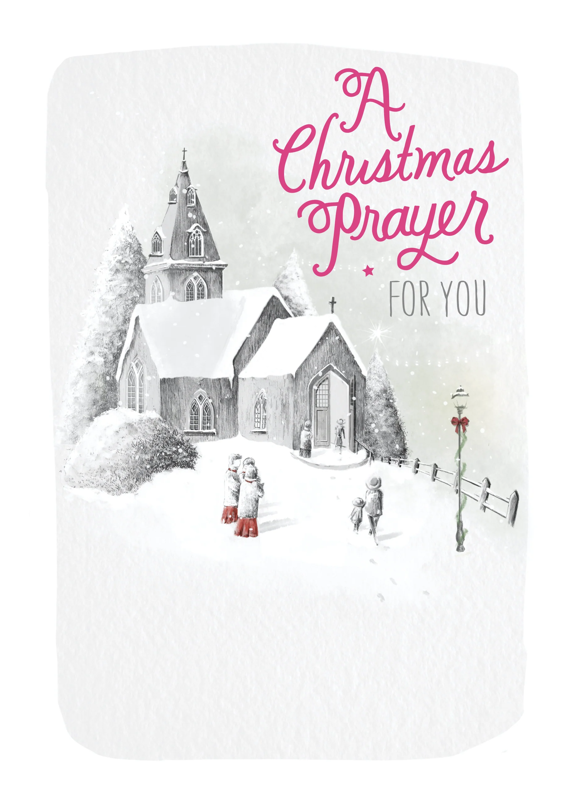 Personalised Religious Prayer And Church Christmas Card