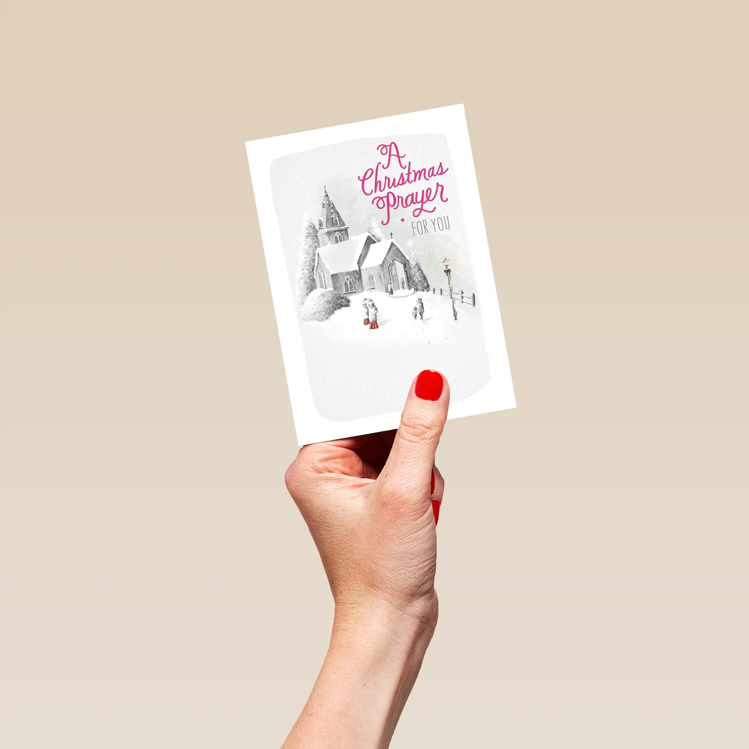 Personalised Religious Prayer And Church Christmas Card - Image 4
