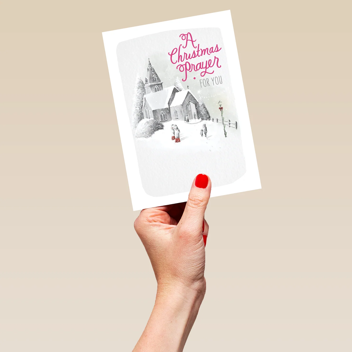 Personalised Religious Prayer And Church Christmas Card - Image 5