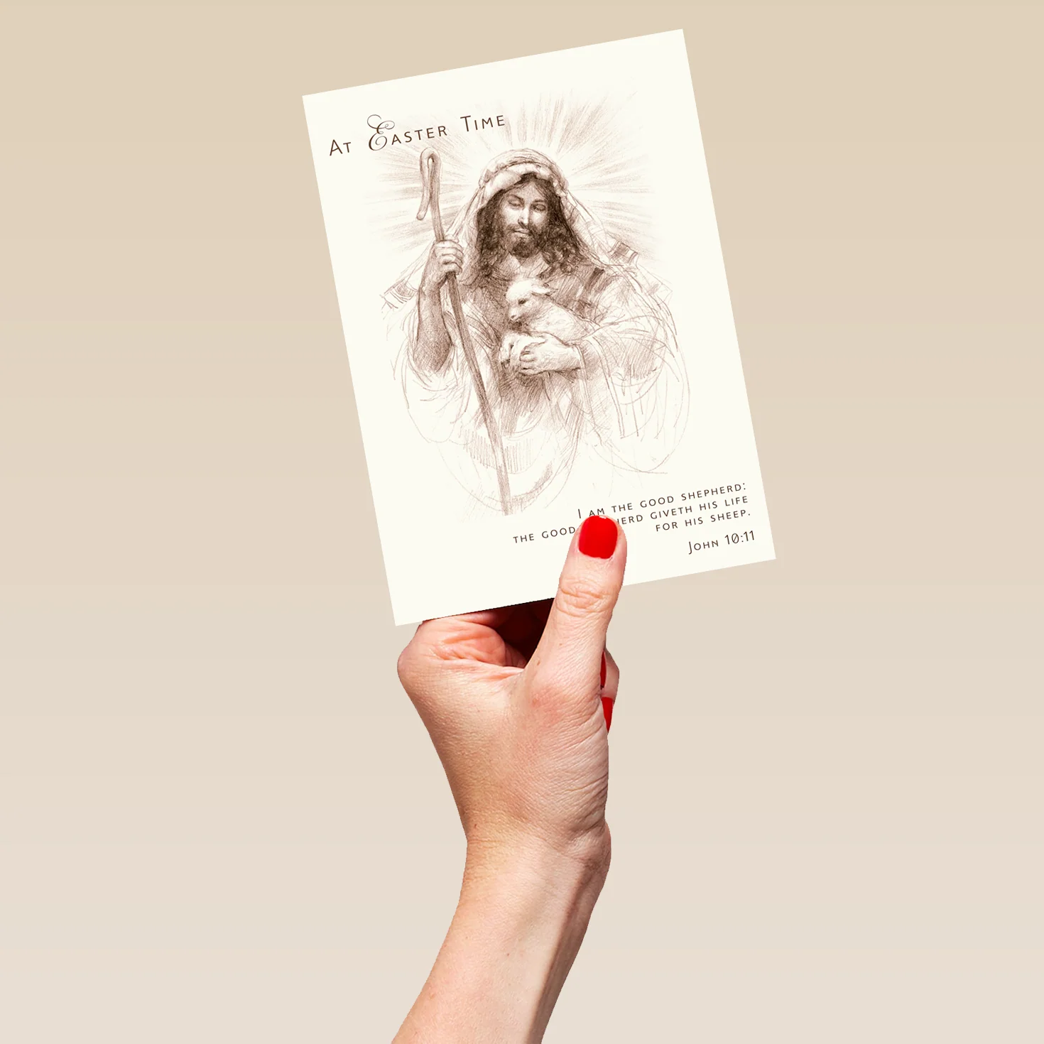 Personalised Religious The Good Shepherd Easter Card - Image 5