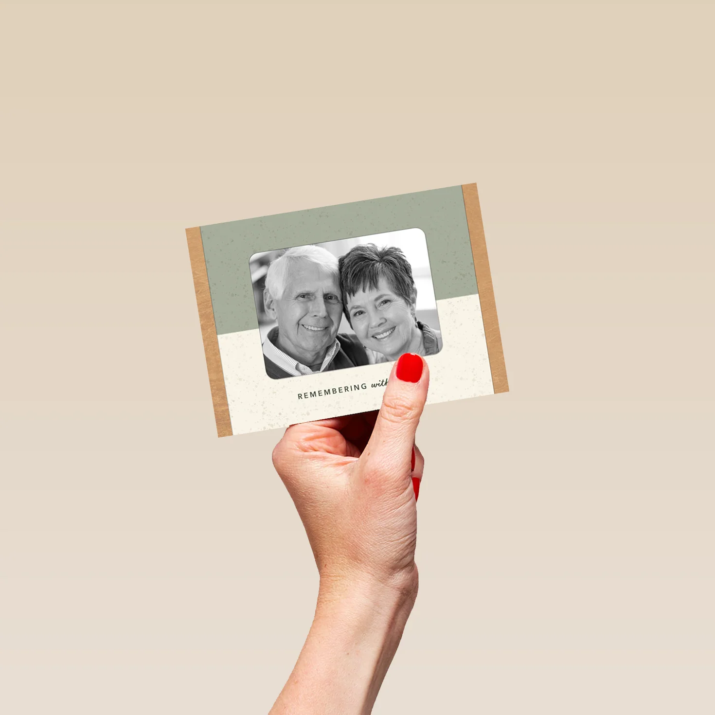 Personalised 'Remembering With Love' Photo Upload Sympathy Card - Image 4