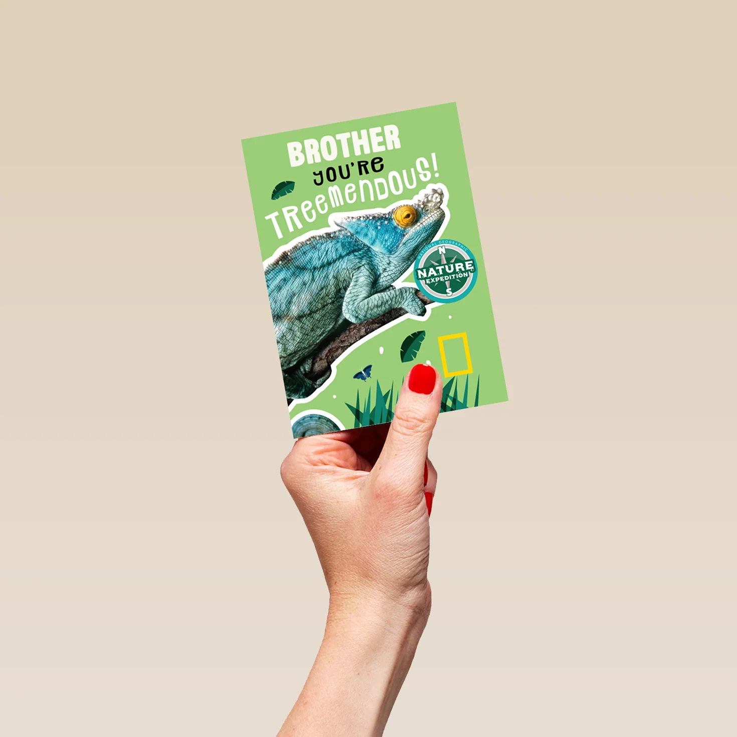 Personalised Reptile Design For Brother Birthday Card - Image 4