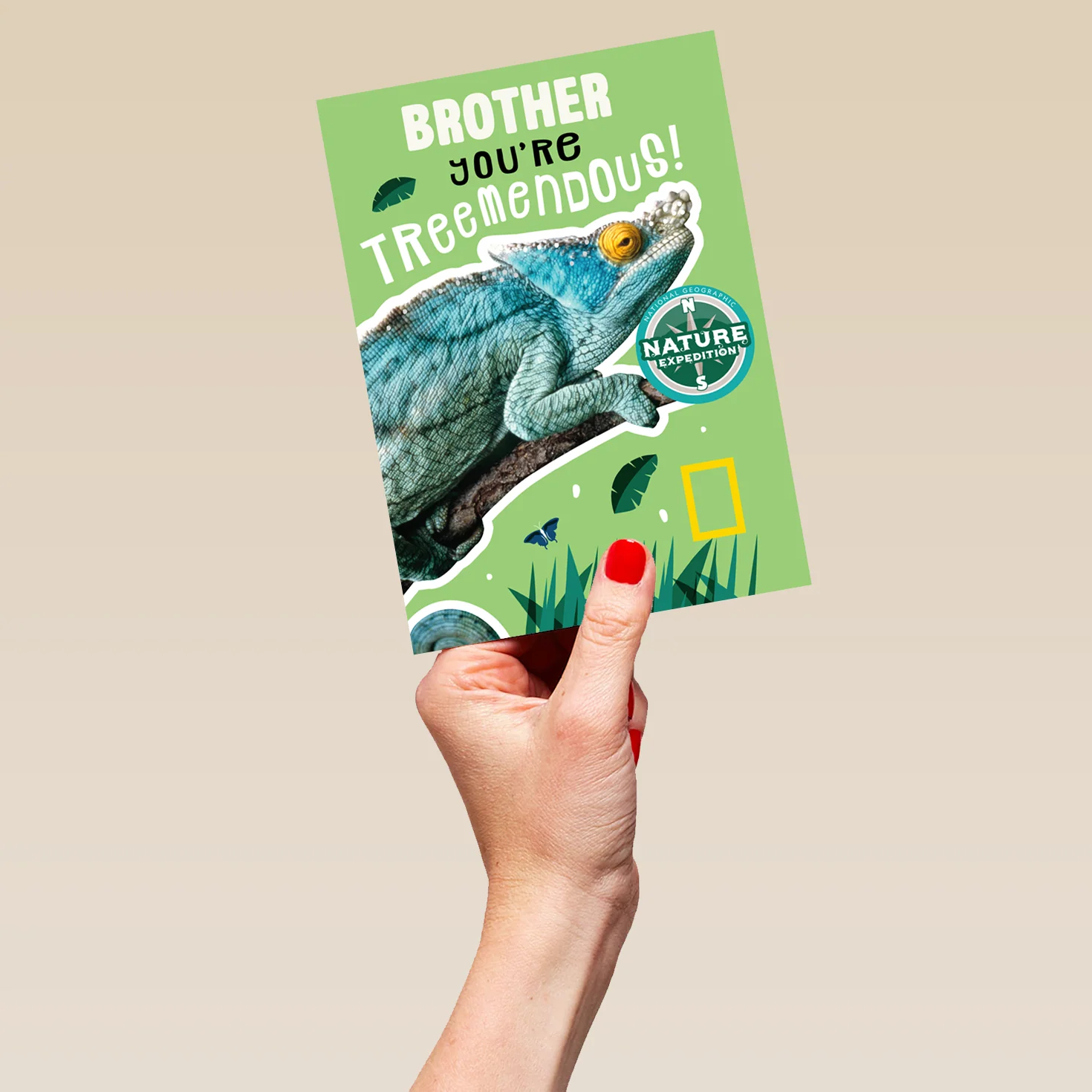 Personalised Reptile Design For Brother Birthday Card - Image 5