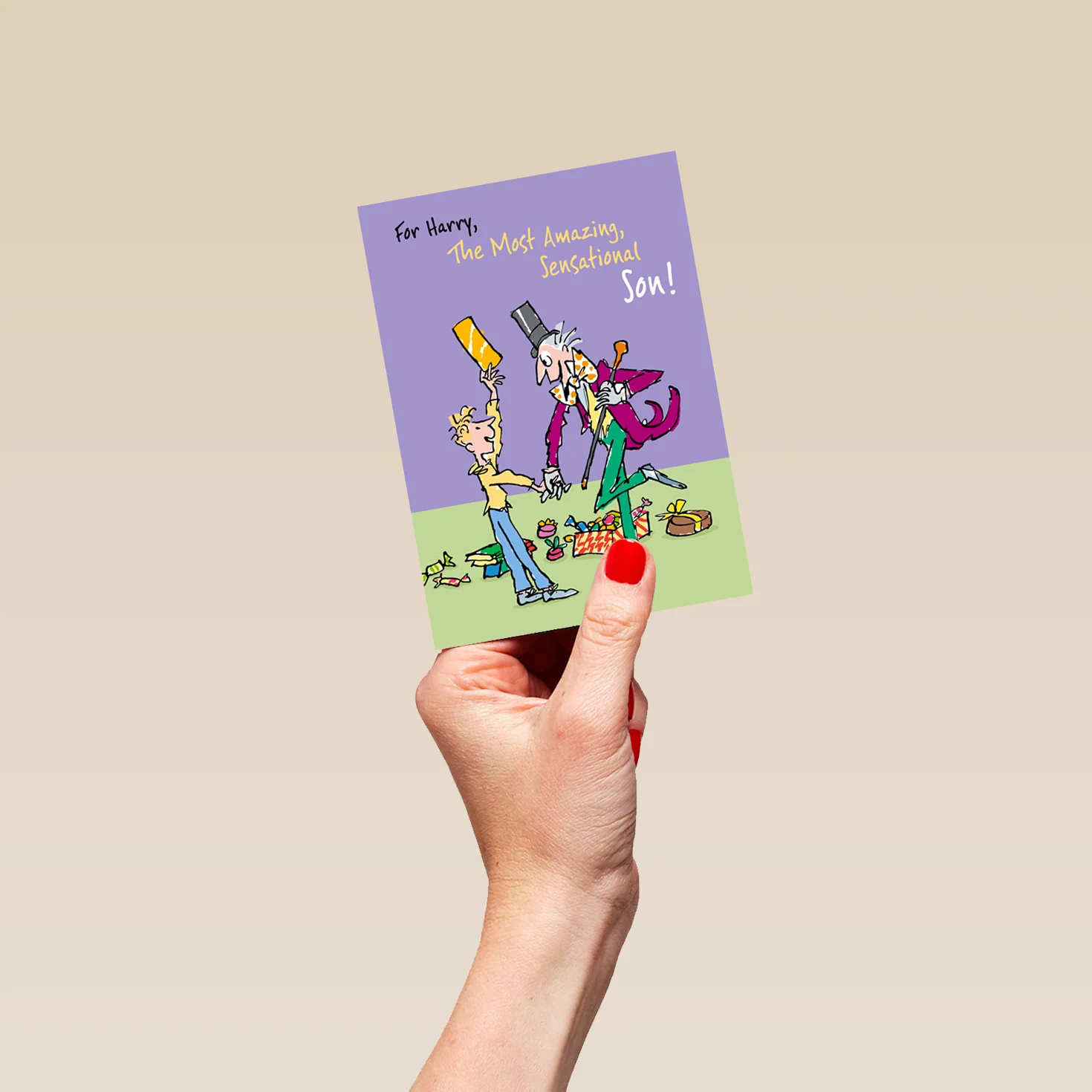 Personalised Roald Dahl's Charlie and the Chocolate Factory Son Birthday Card - Image 4